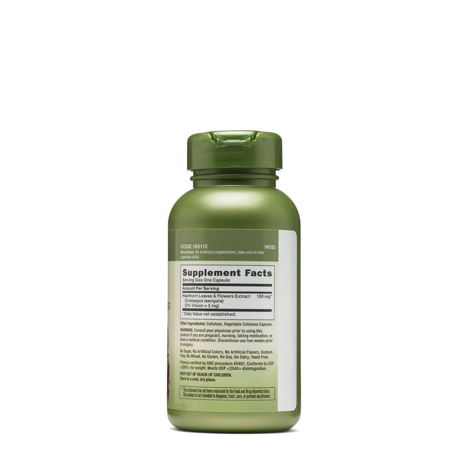 Hawthorn Extract 150mg - 100 Capsules (100 Servings)