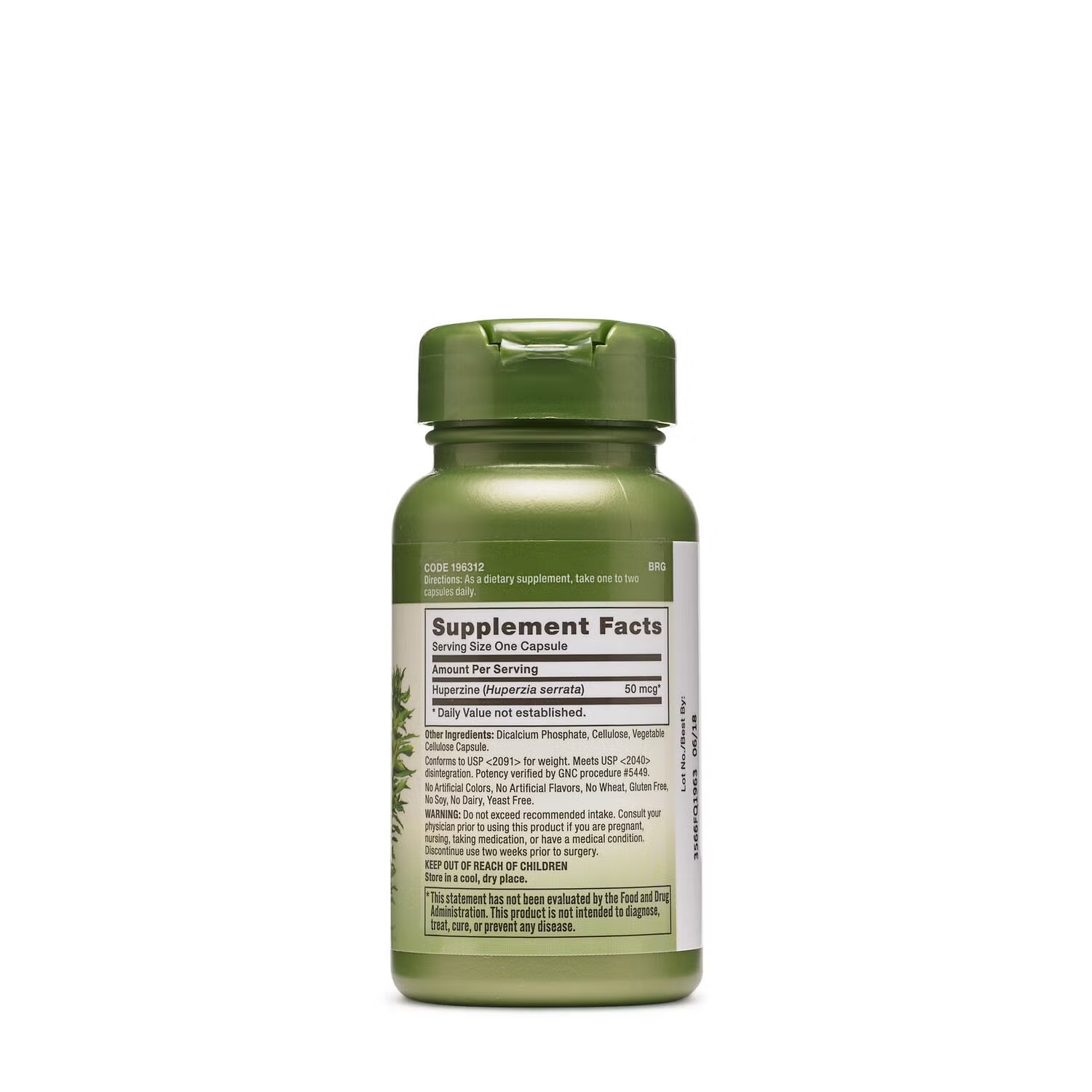 Huperzine A 50 MCG - 50 Capsules (50 Servings)