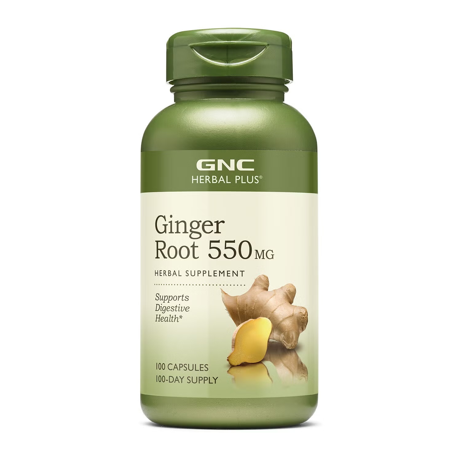 Ginger Root 550mg - 100 Capsules (100 Servings)