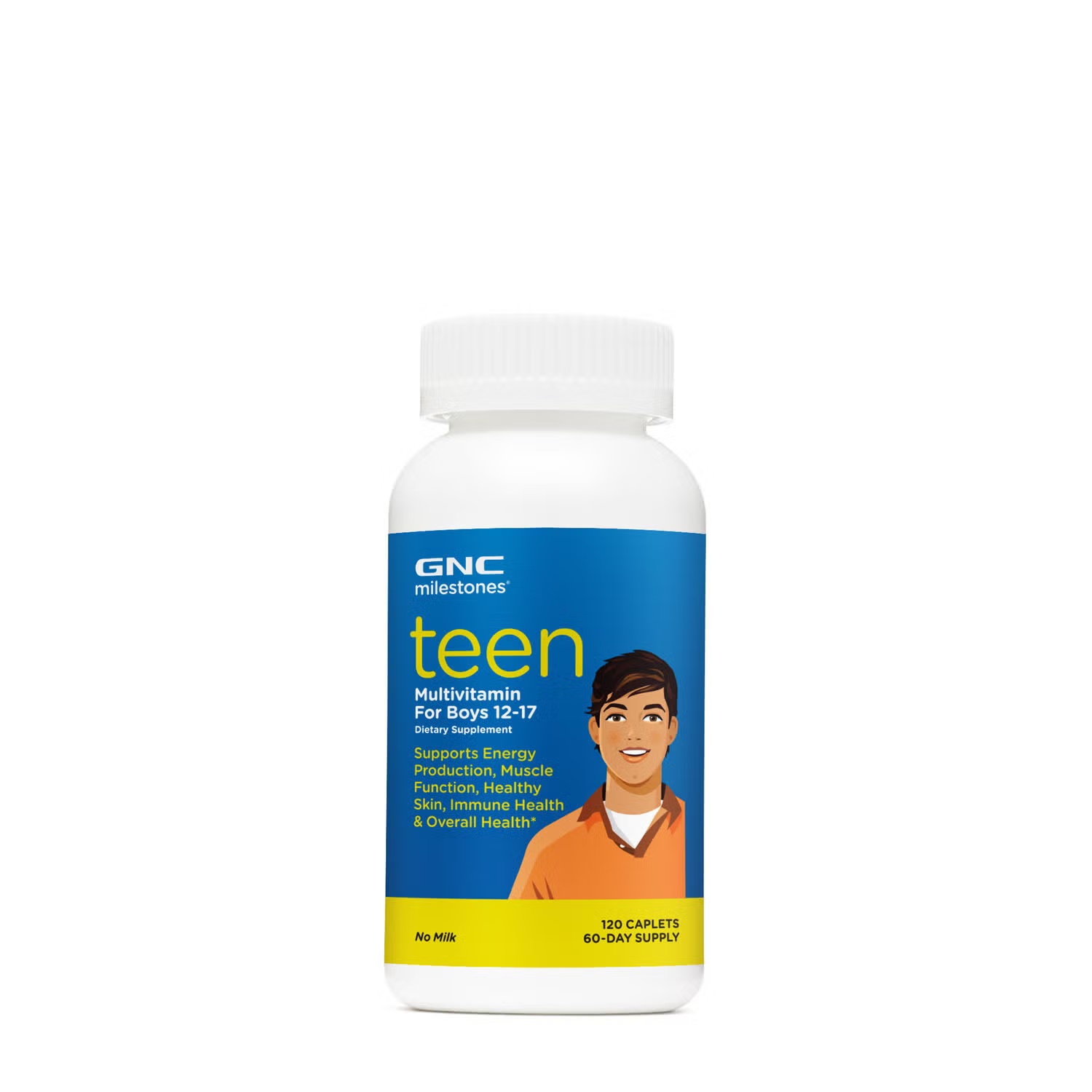Teen Multivitamin For Boys 12-17 - 120 Caplets (60 Servings)