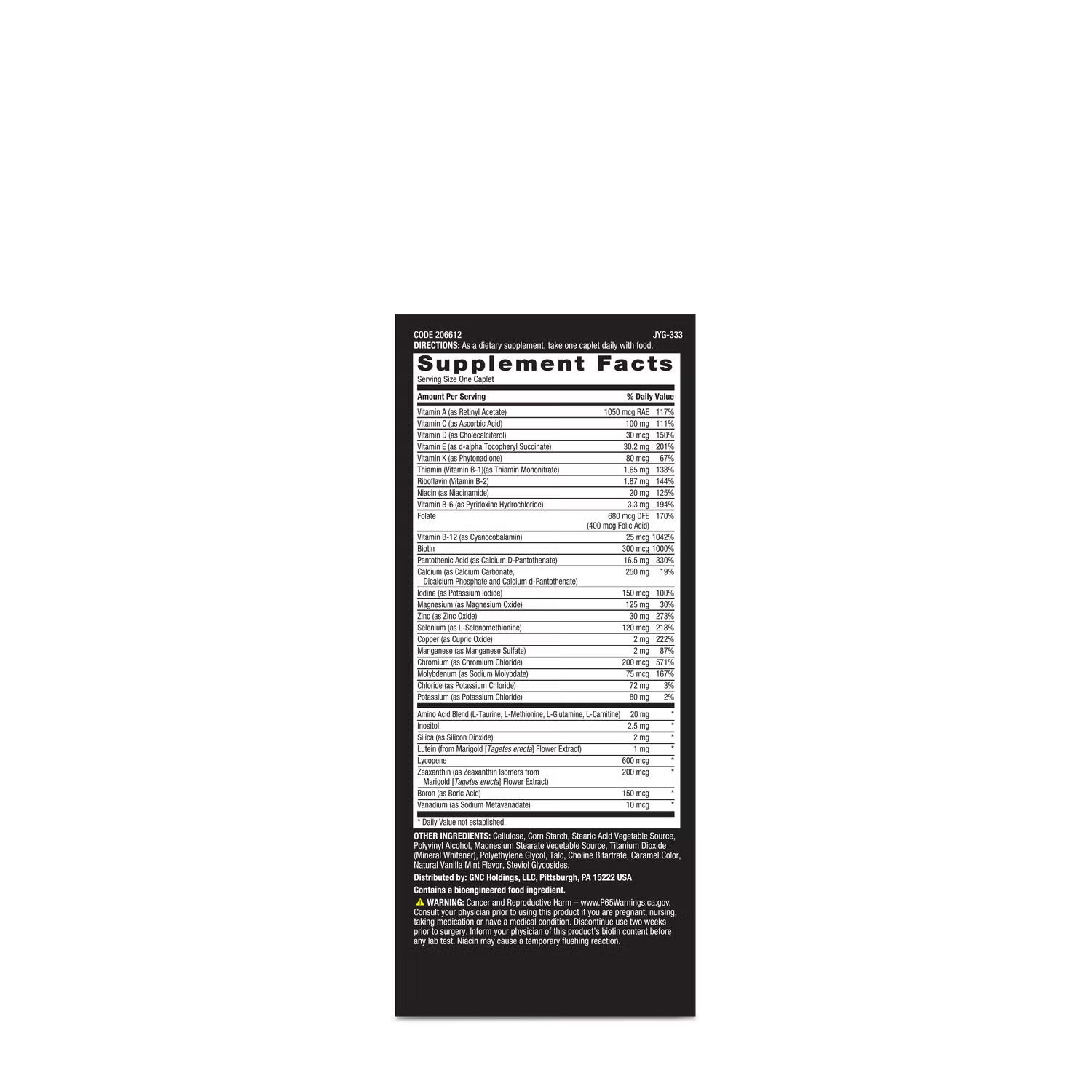 Essentials One Daily Multi - 60 Caplets (60 Servings)