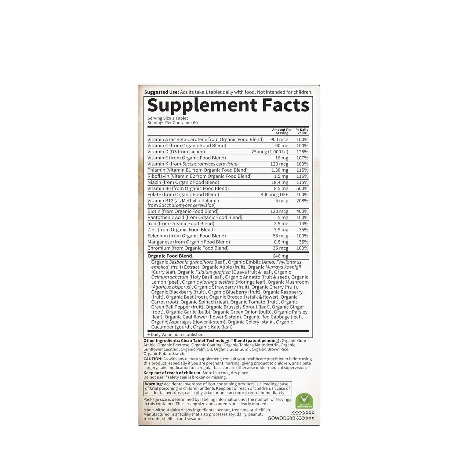 Women's Once Daily Multivitamin - 60 Capsules (60 Servings)