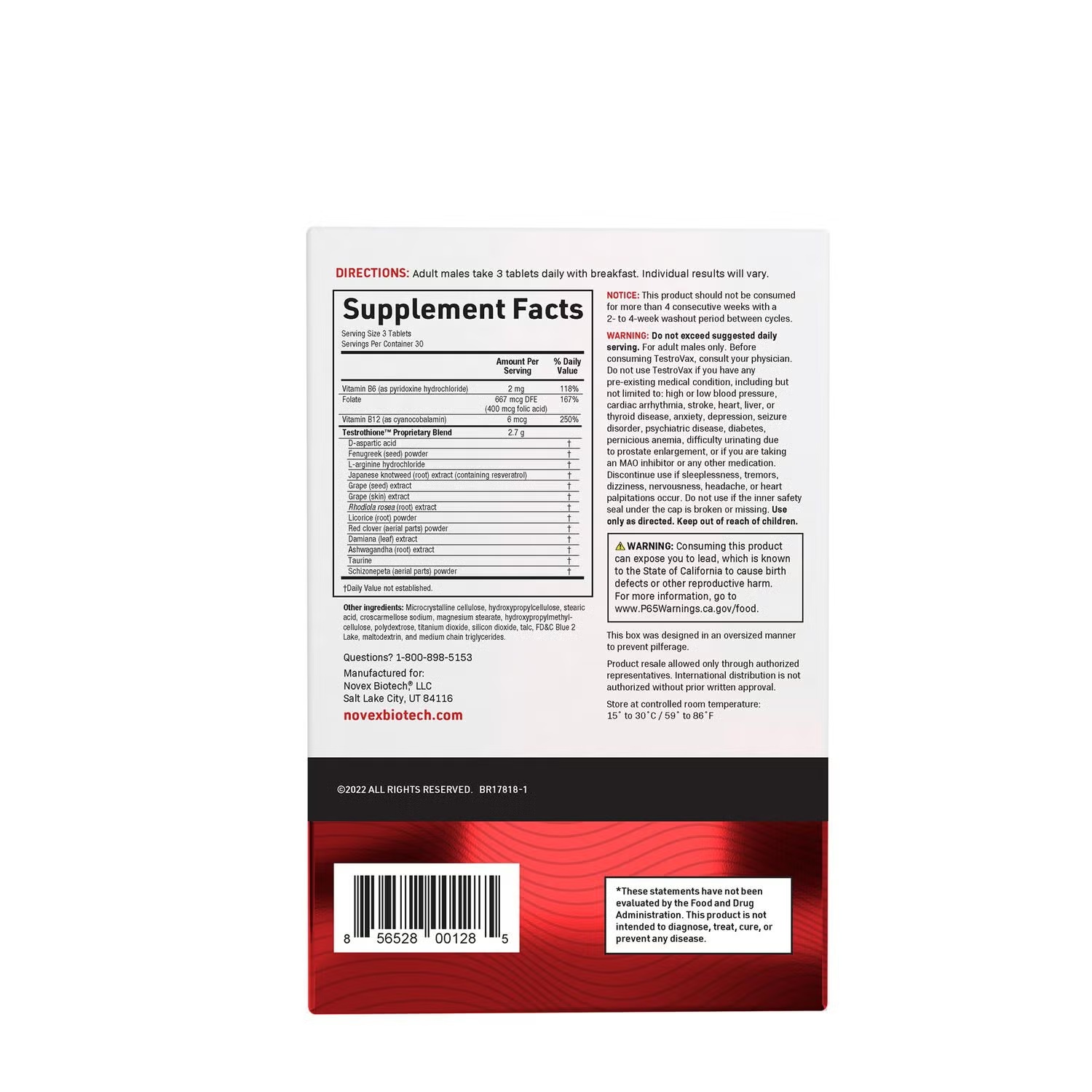TestroVax™ - 90 Tablets (30 Servings) 3 TestroVax™ - 90 Tablets (30 Servings)