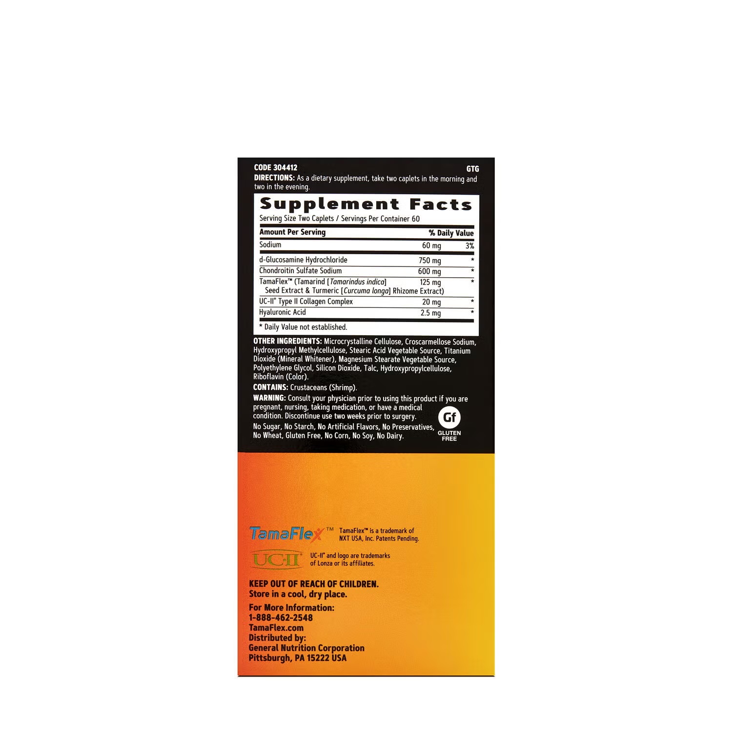 Tamaflex™ Complete Proven Joint Support* - 120 Caplets (60 Servings)