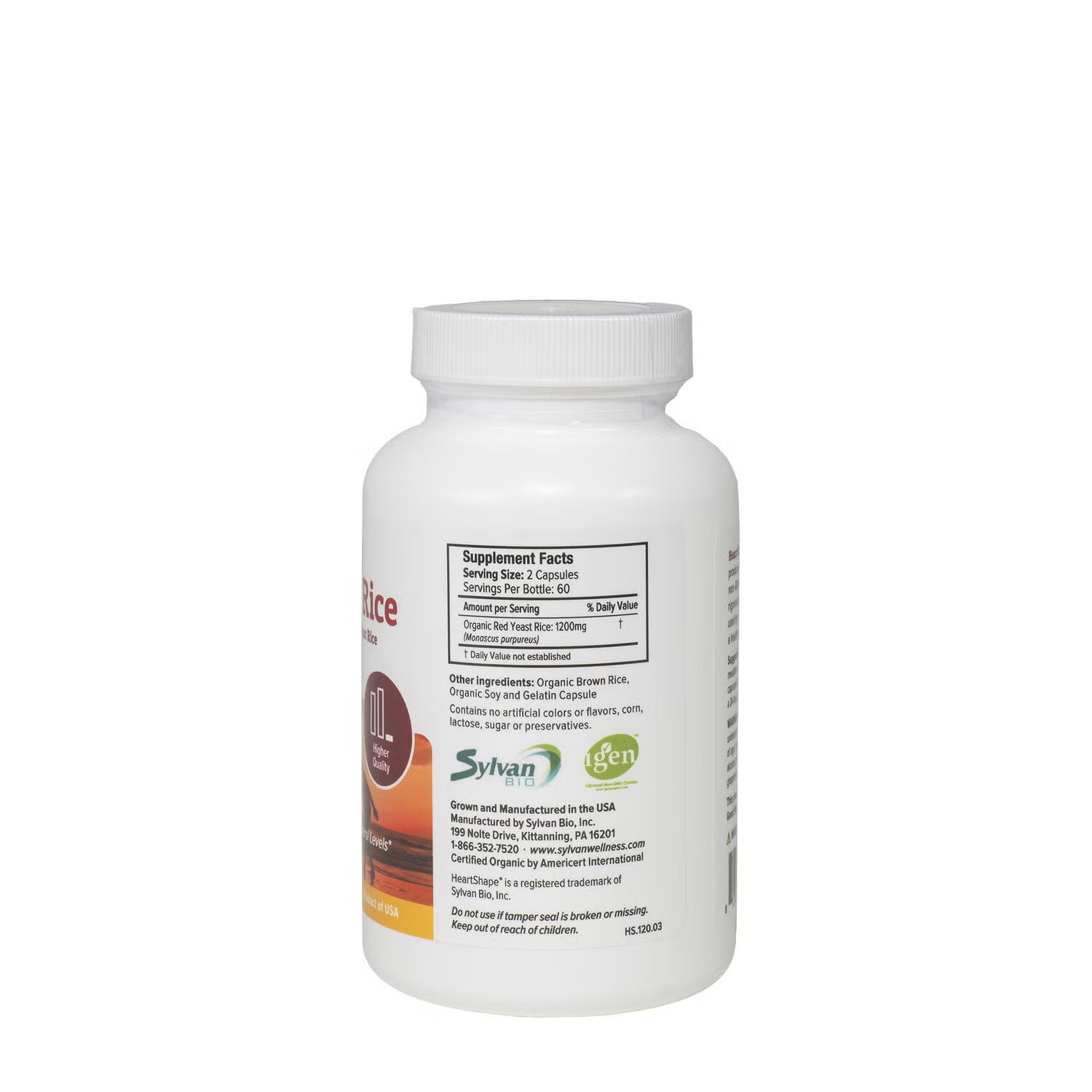 Red Yeast Rice - 120 Capsules (60 Servings)