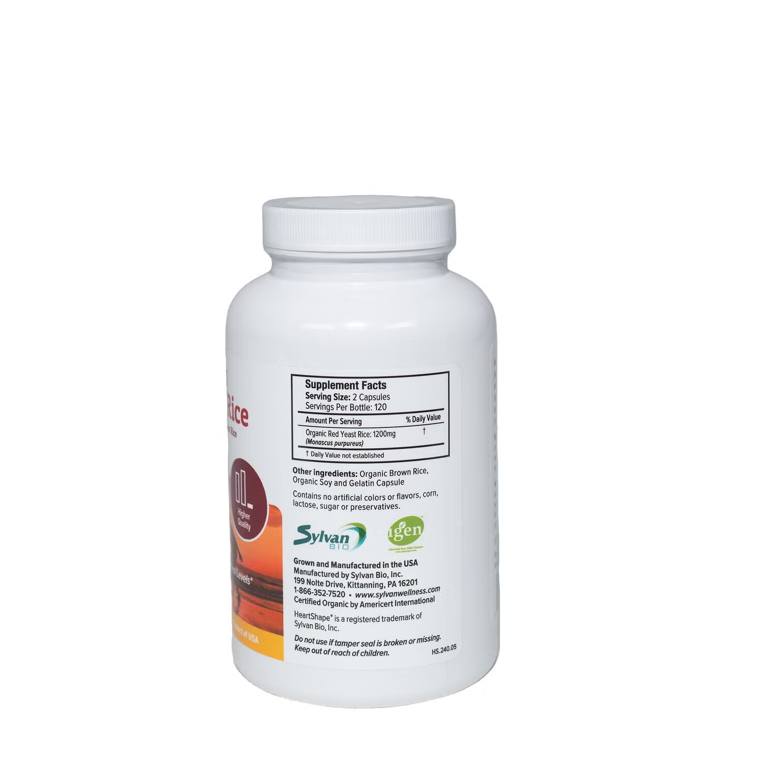 Red Yeast Rice - 240 Capsules (120 Servings)