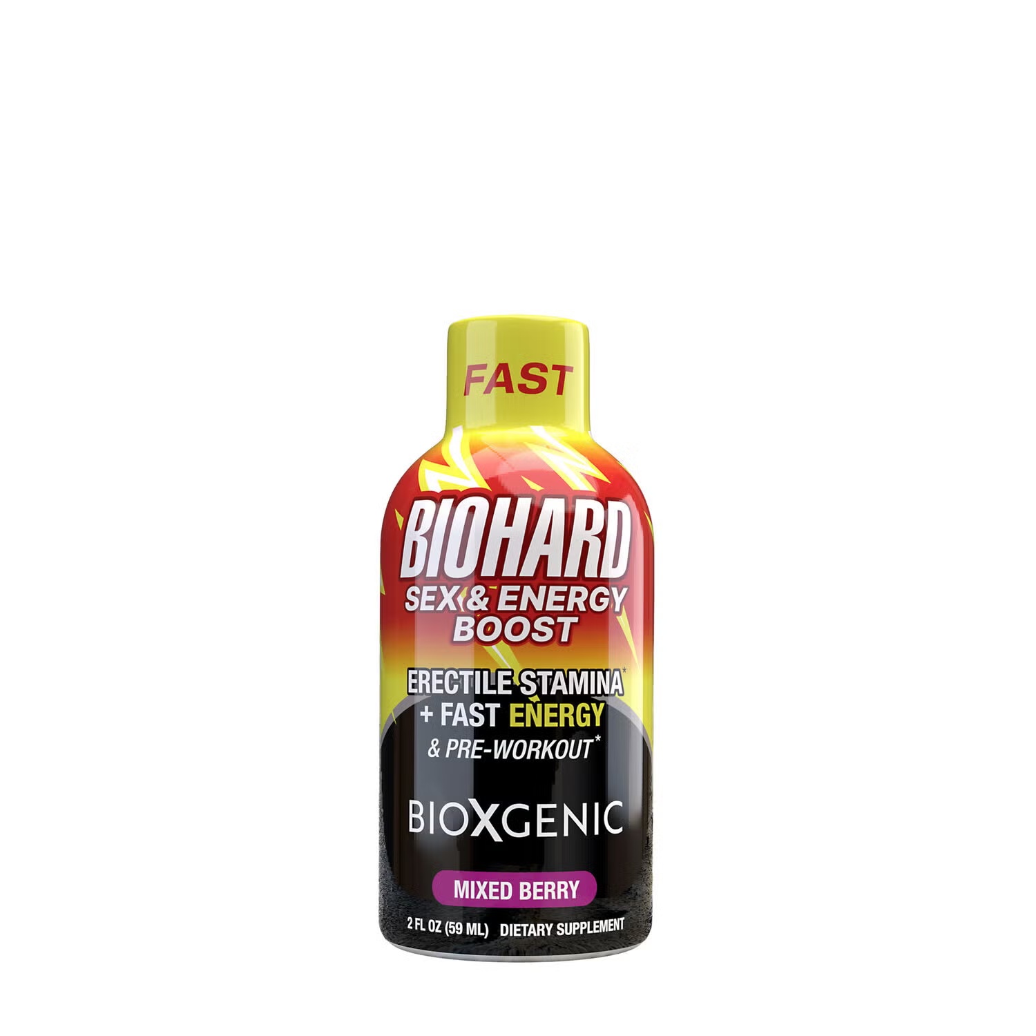 BIOHARD Sex & Energy Boost - Mixed Berry (4 Liquid Shots)