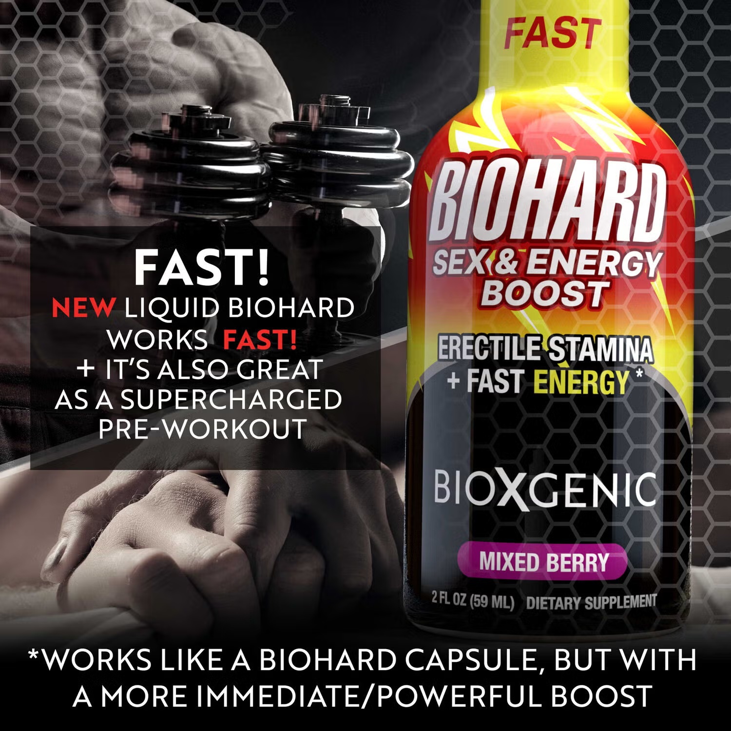 BIOHARD Sex & Energy Boost - Mixed Berry (4 Liquid Shots) 3 BIOHARD Sex & Energy Boost - Mixed Berry (4 Liquid Shots)