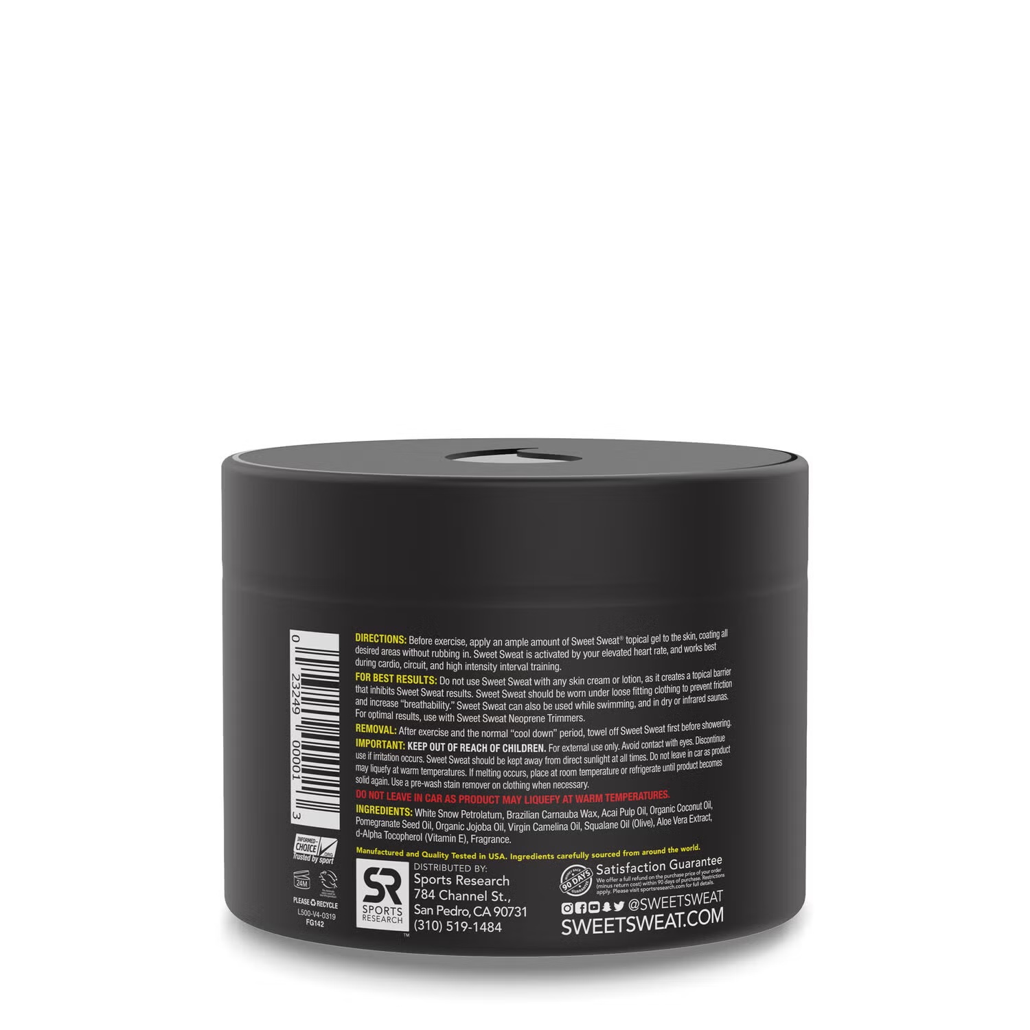 Sweet Sweat™ Workout Enhancer - 6.5 oz. (1 Jar)