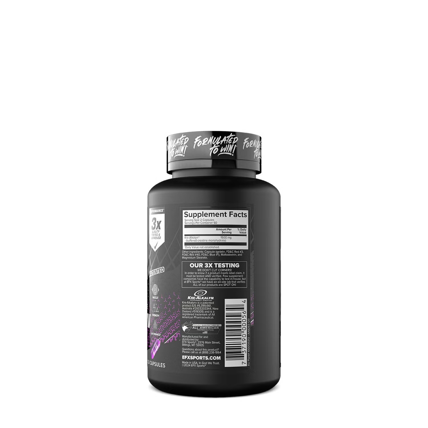 Kre-Alkalyn Creatine Monohydrate - 120 Capsules (60 Servings)
