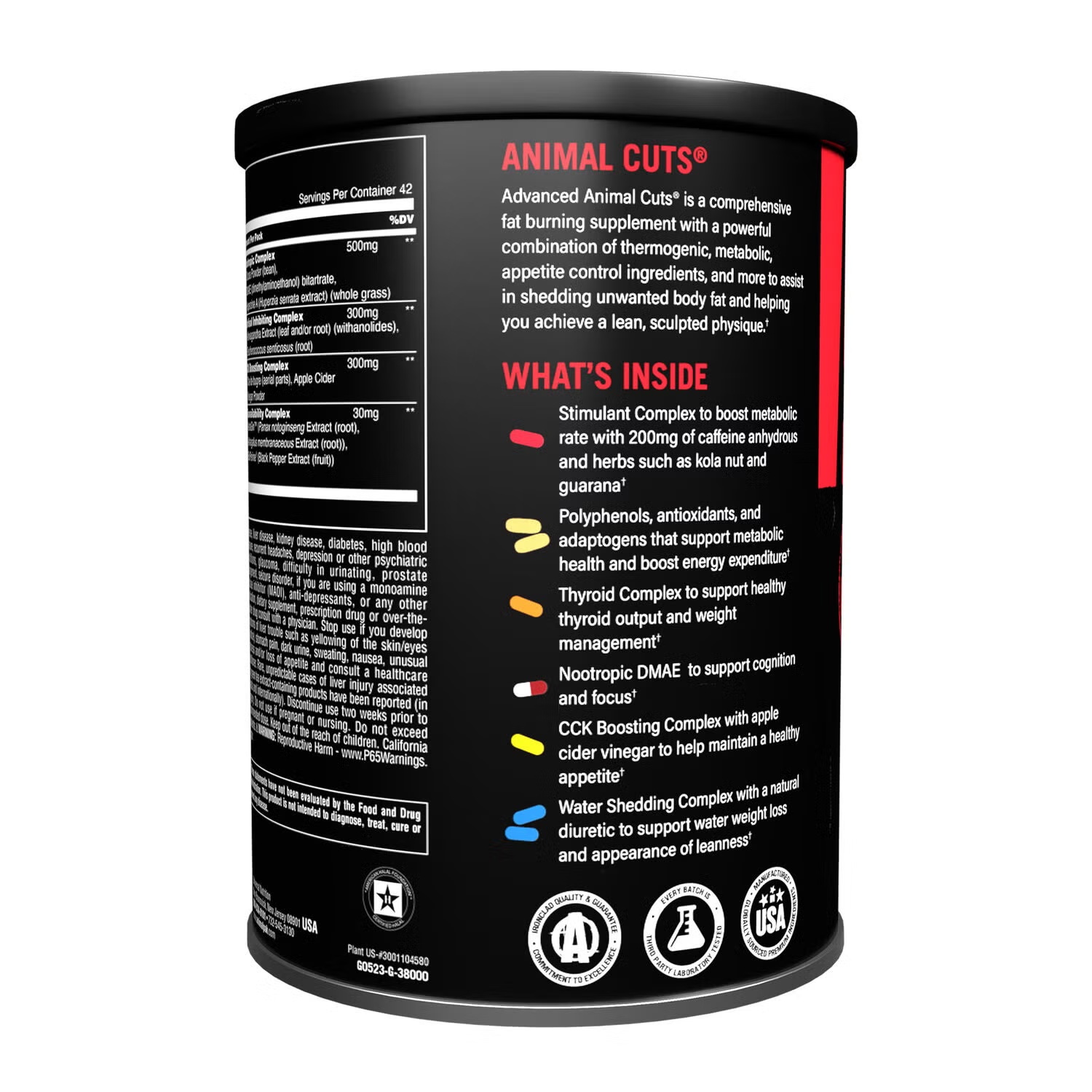 Animal Advanced Cuts Pill Packs - 42 Packs (21 Servings) 4 Animal Advanced Cuts Pill Packs - 42 Packs (21 Servings)