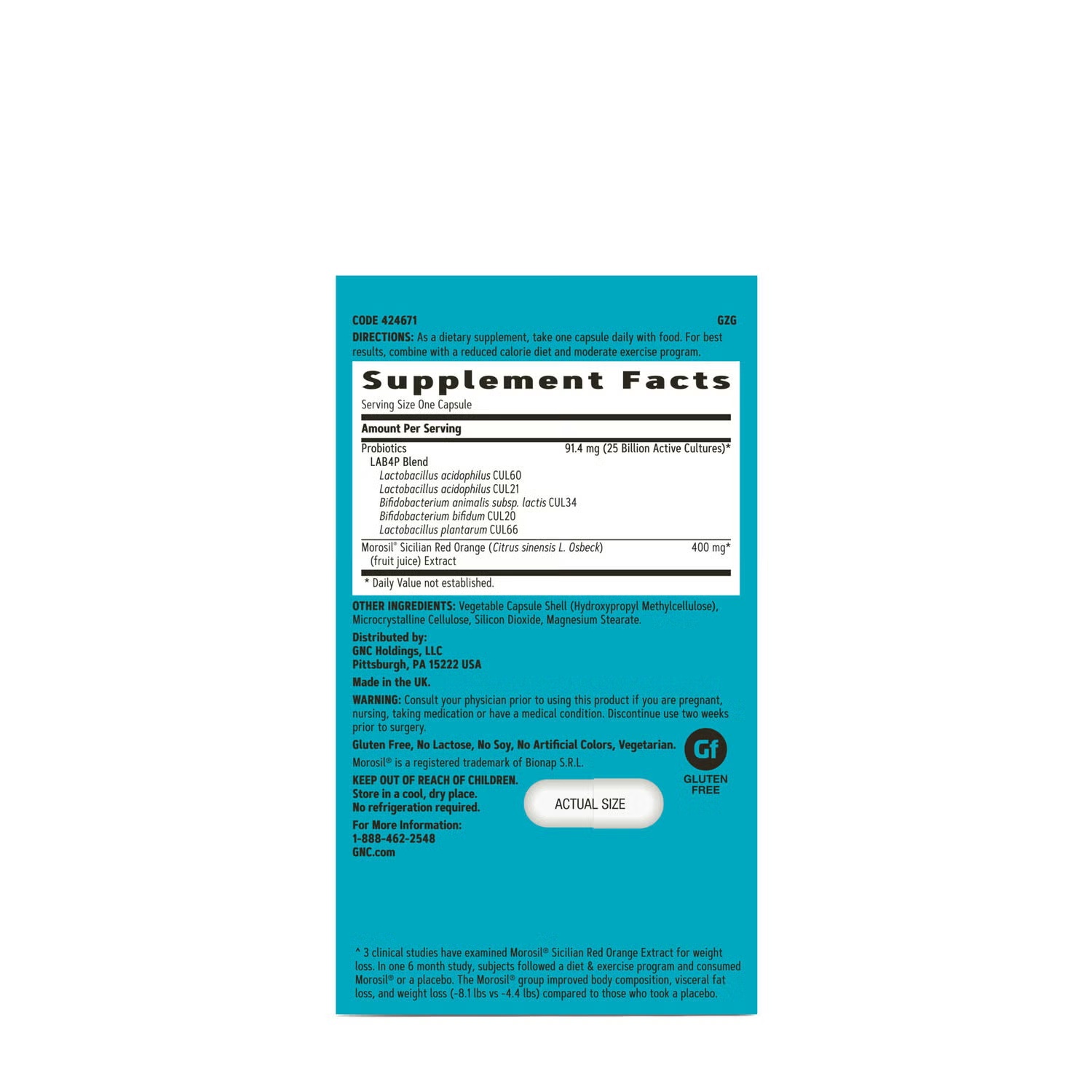 Weight Loss Probiotic - 30 Capsules (30 Servings) 3 Weight Loss Probiotic - 30 Capsules (30 Servings)