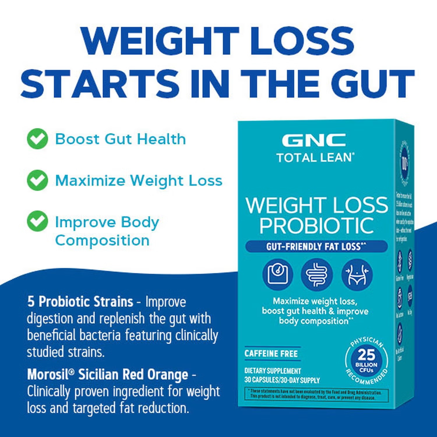 Weight Loss Probiotic - 30 Capsules (30 Servings) 8 Weight Loss Probiotic - 30 Capsules (30 Servings)