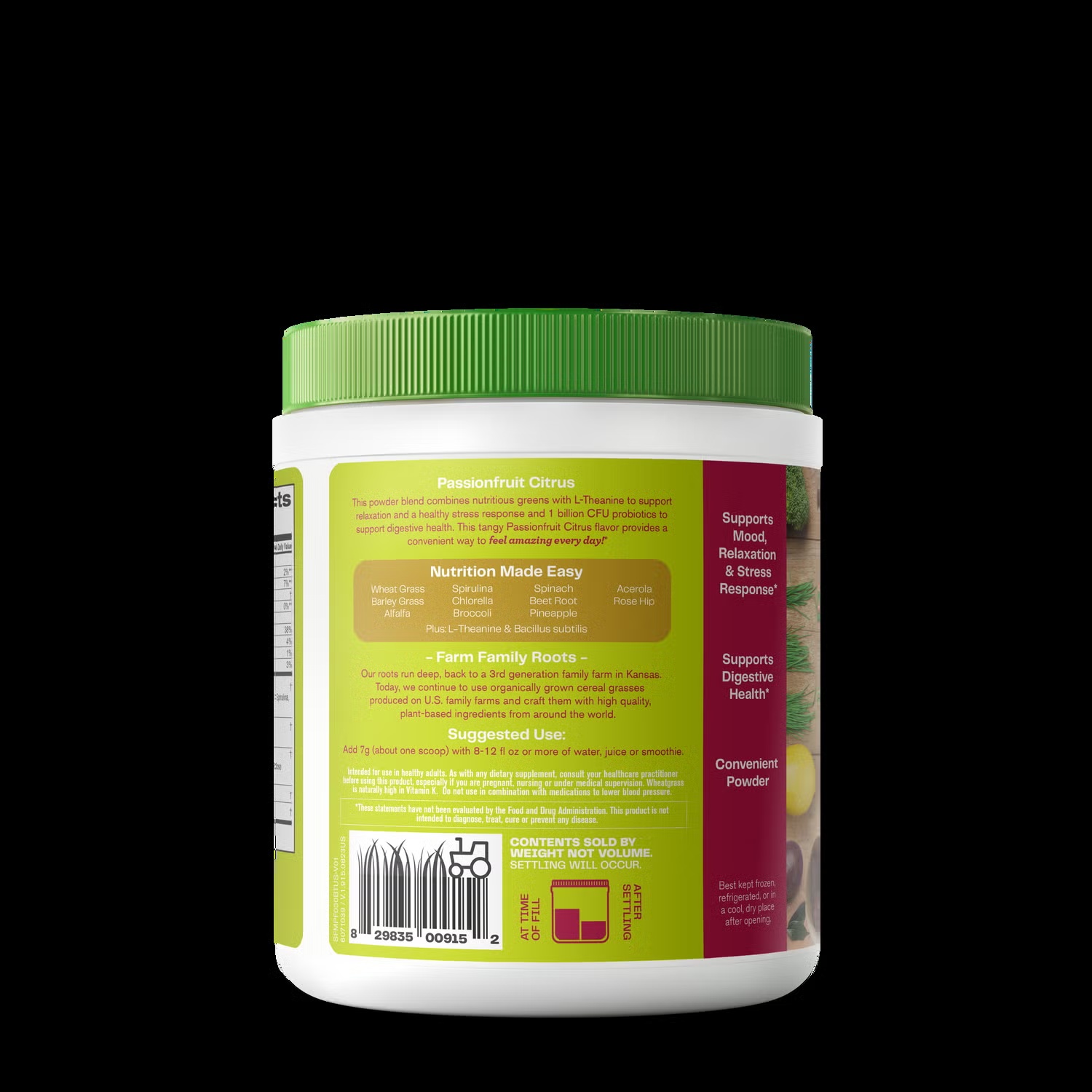 Greens Blend Mood - Passionfruit Citrus - 7.4 oz. (30 Servings)