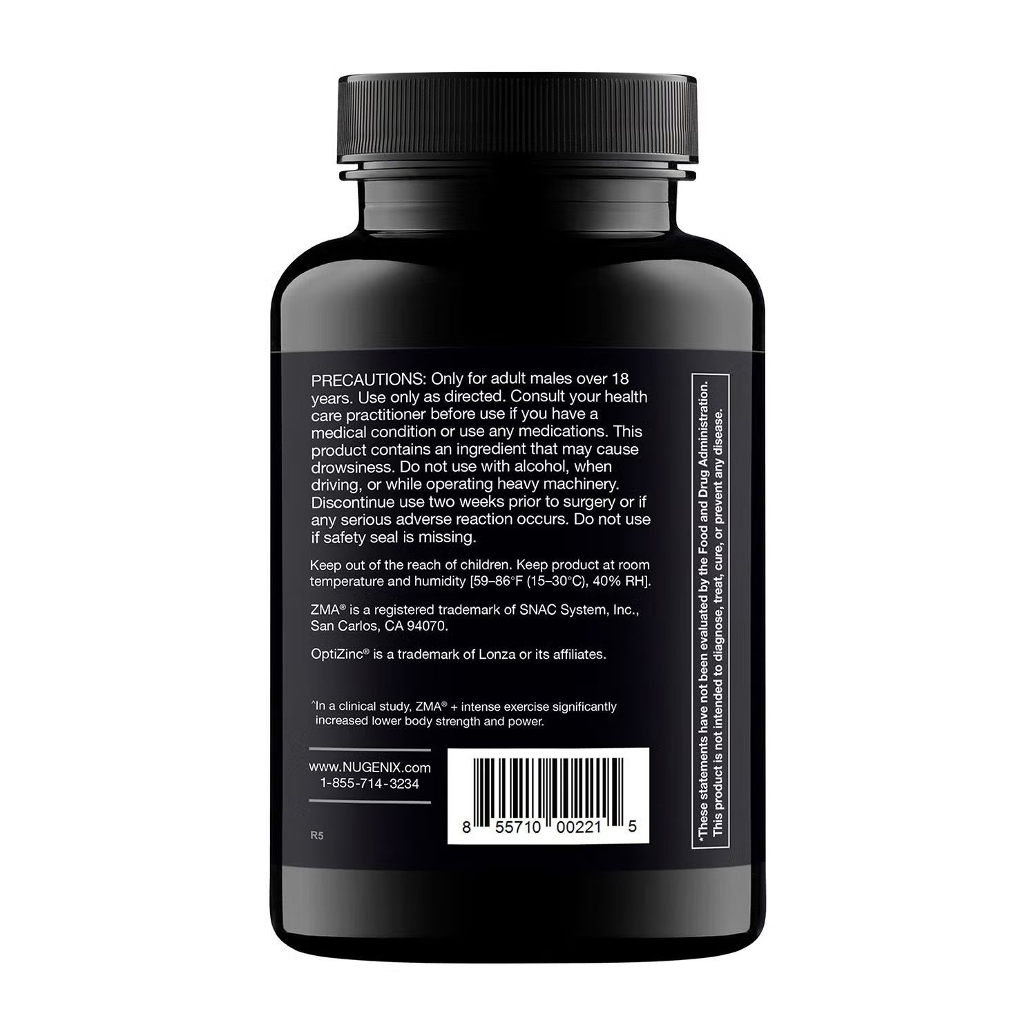PM ZMA® Testosterone Support - 120 Capsules (30 Servings) 5 PM ZMA® Testosterone Support - 120 Capsules (30 Servings)
