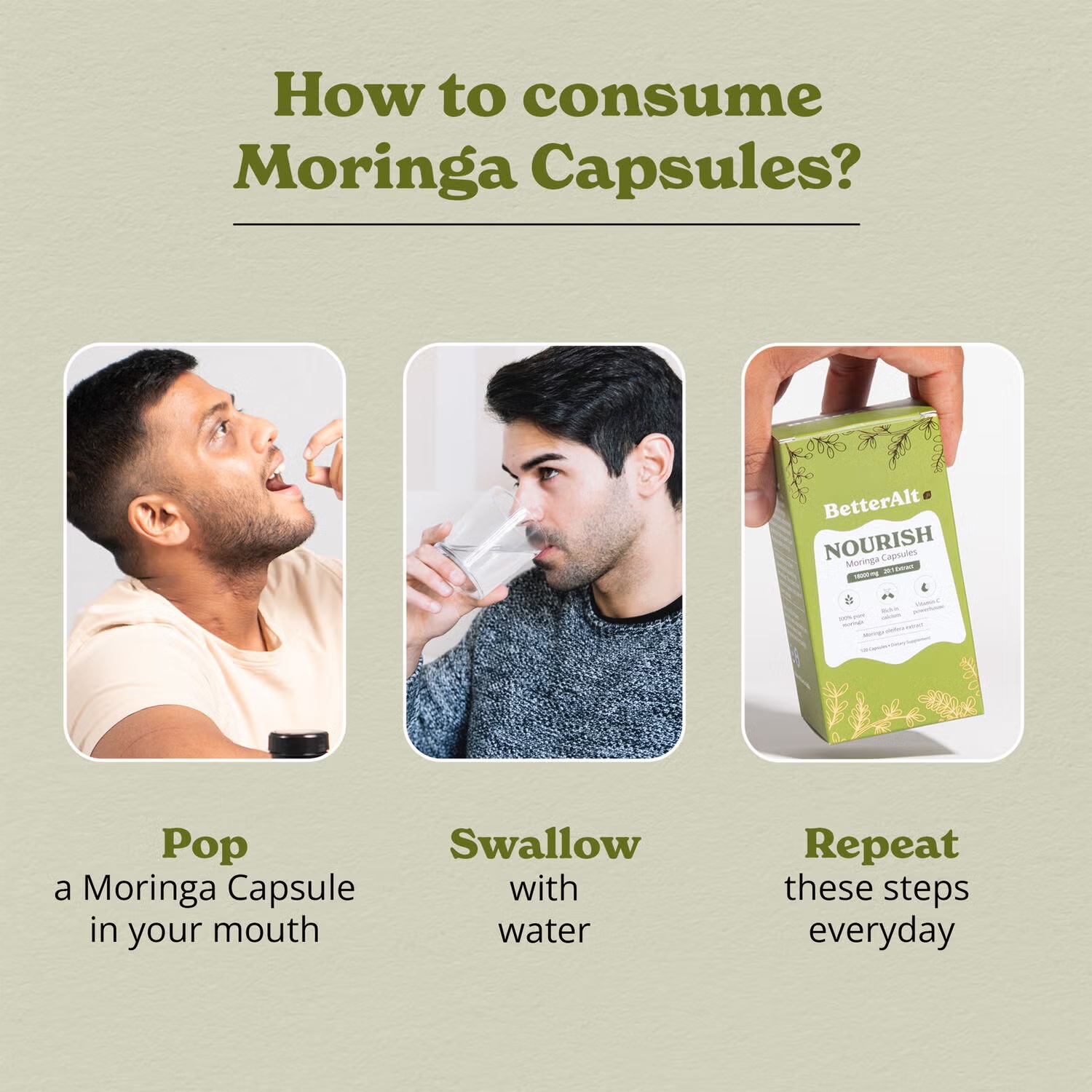 Nourish Moringa 18000mg - 120 Capsules (60 Servings) 5 Nourish Moringa 18000mg - 120 Capsules (60 Servings)