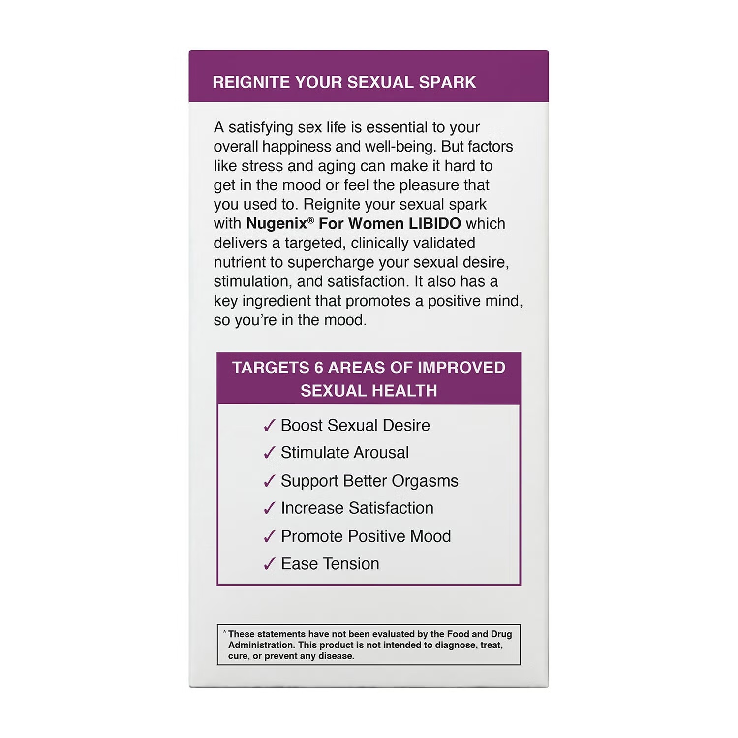 Libido: Women's Sexual Vitality Booster - 60 Tablets