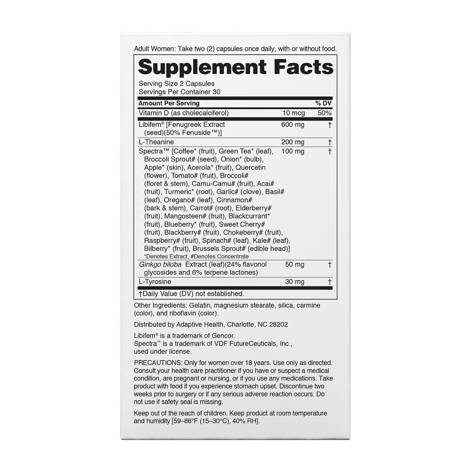 Libido: Women's Sexual Vitality Booster - 60 Tablets