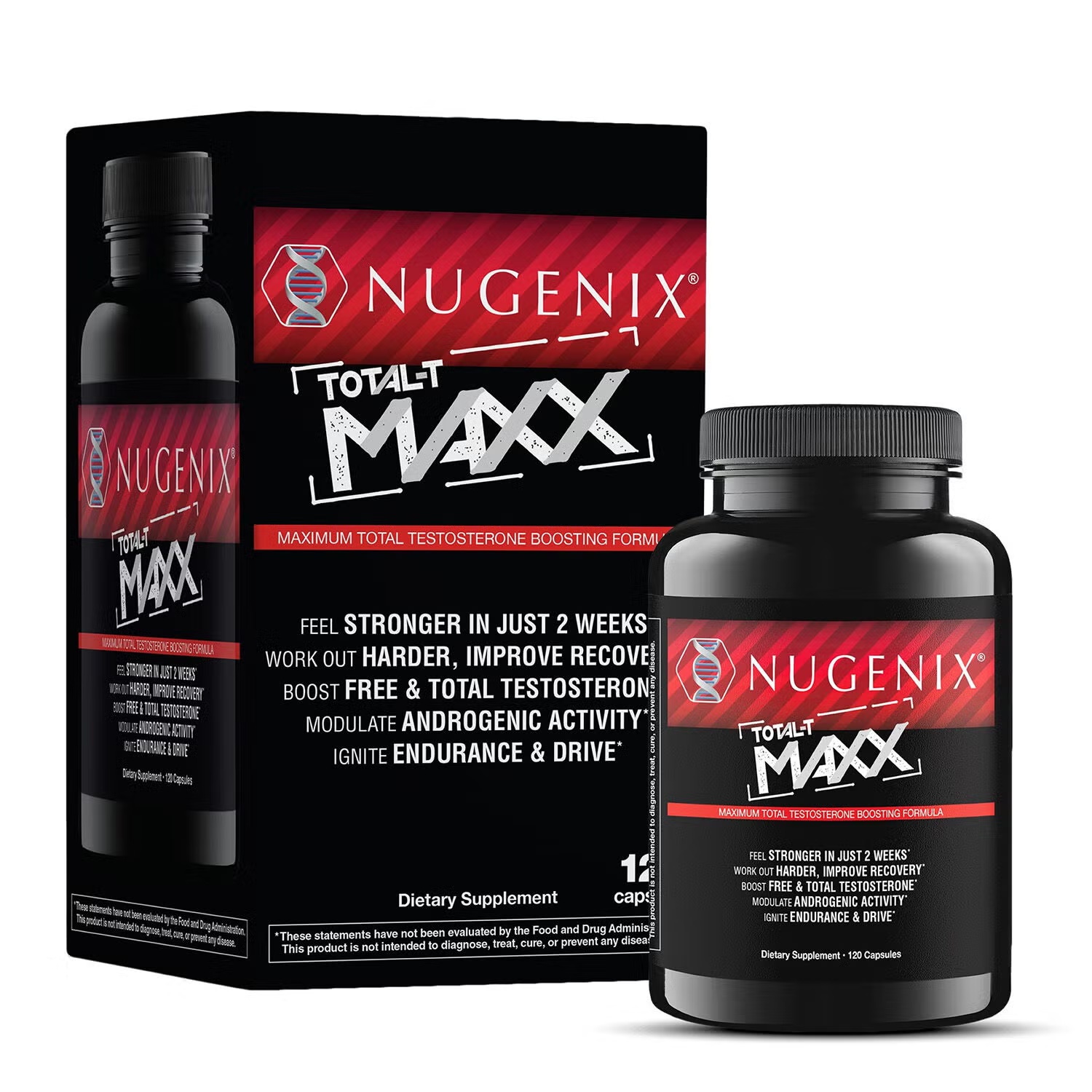 Maxx Testosterone Booster with Tesnor - 120 Capsules (30 Servings)