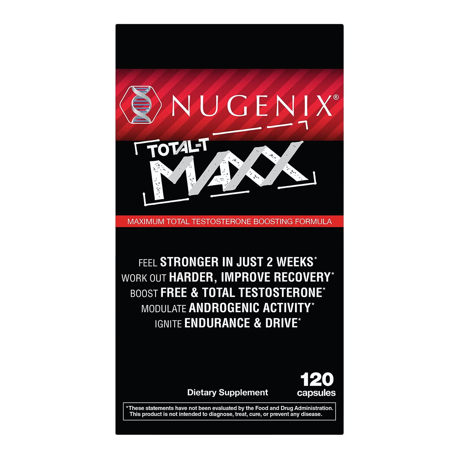 Maxx Testosterone Booster with Tesnor - 120 Capsules (30 Servings)