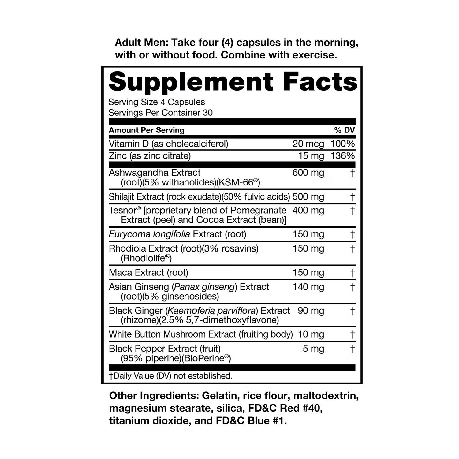Maxx Testosterone Booster with Tesnor - 120 Capsules (30 Servings) 5 Maxx Testosterone Booster with Tesnor - 120 Capsules (30 Servings)