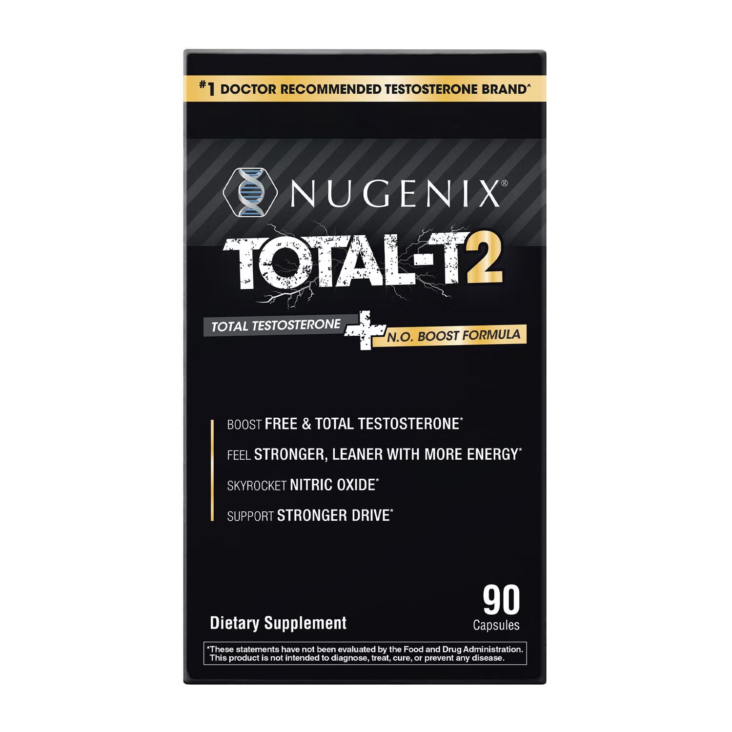 Total-T2 Total Testosterone + N.O. Boost Formula, 90 Capsules