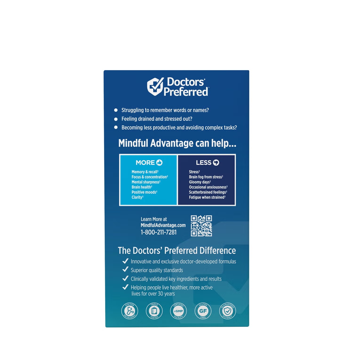 Mindful Advantage - 30 Capsules (30 Servings) 5 Mindful Advantage - 30 Capsules (30 Servings)