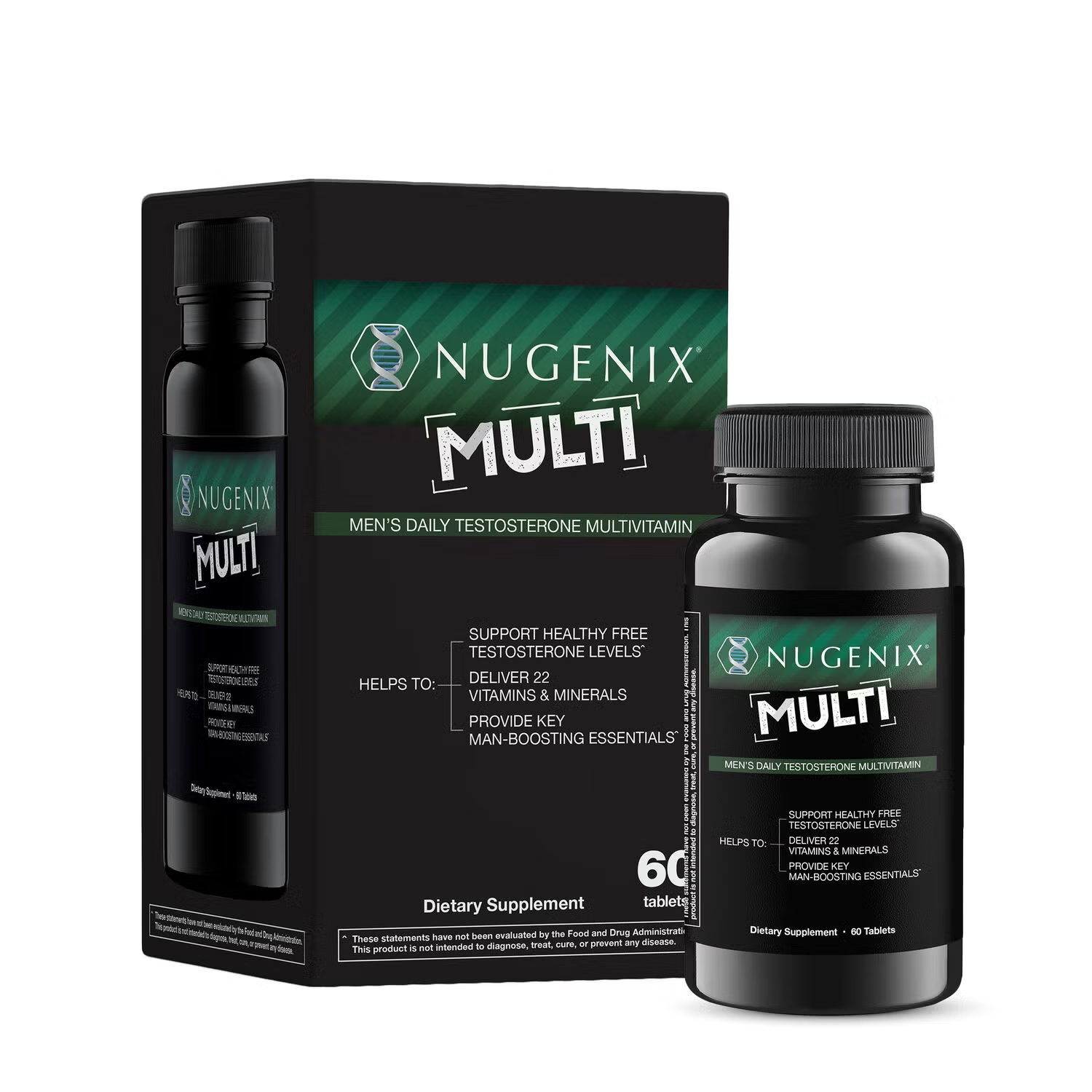 Men's Testosterone Multivitamin - 60 Tablets (30 Servings)