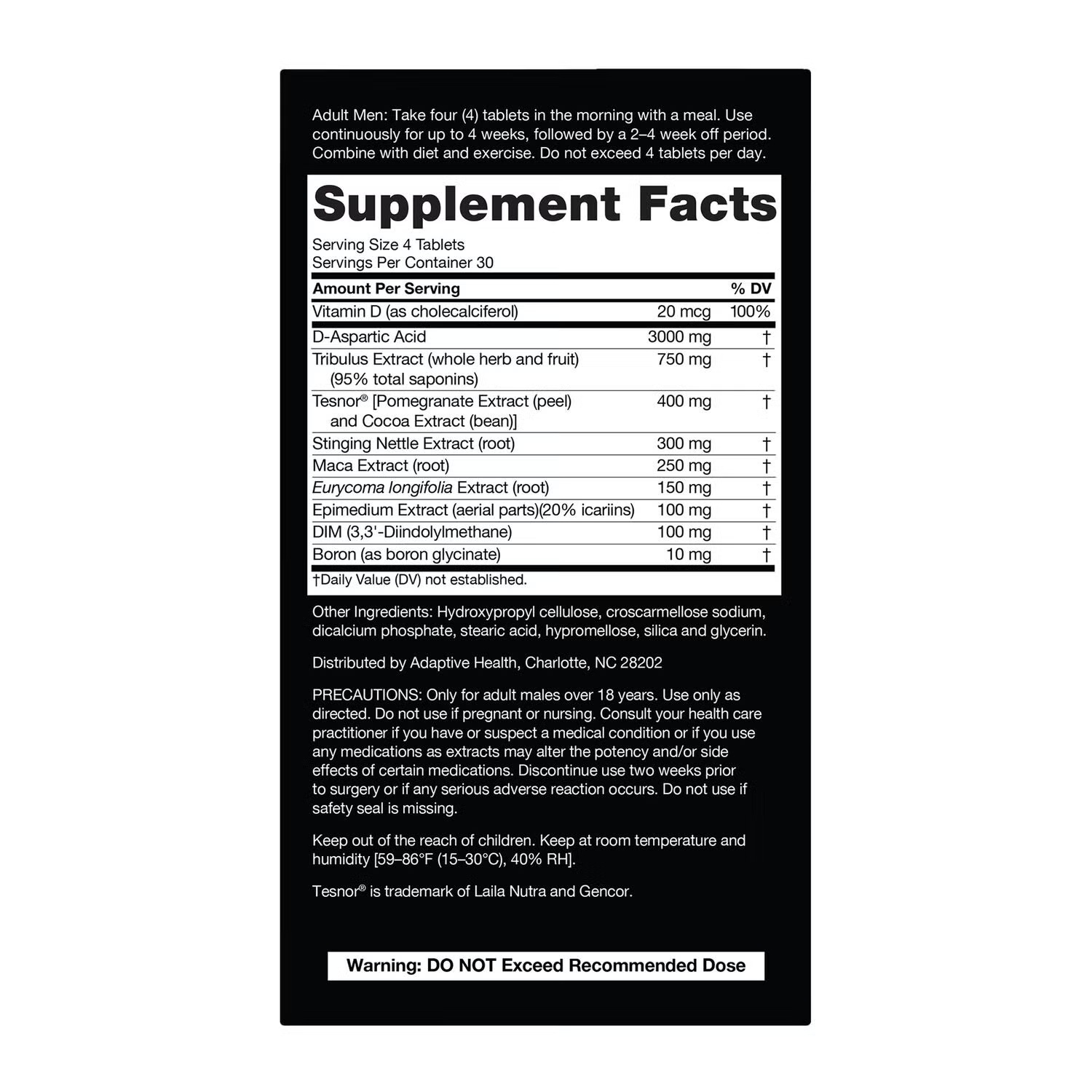 Total-T Ultimate - 120 Tablets (30 Servings)
