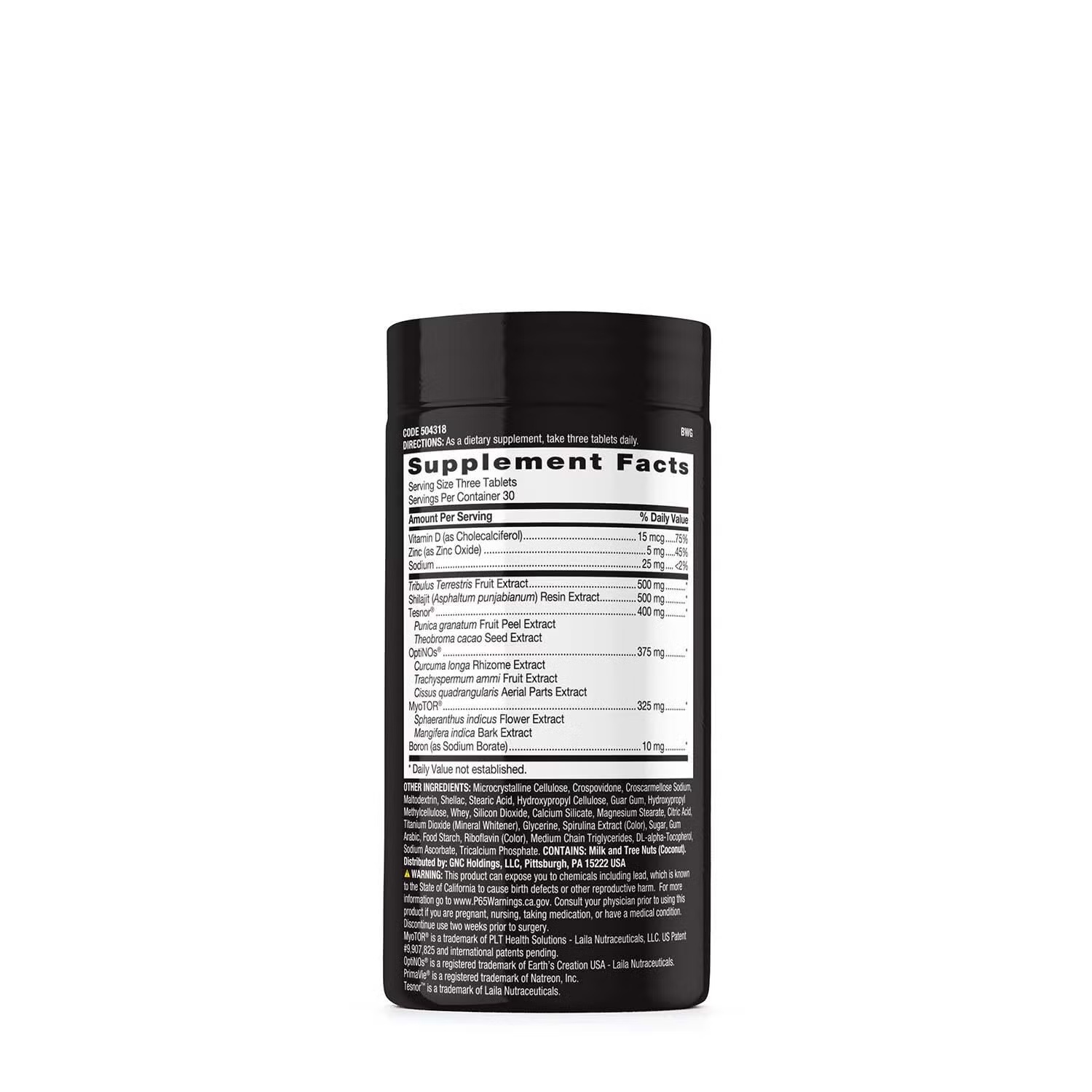 DTF Dynamic Testosterone Formula - 90 Tablets (30 Servings)