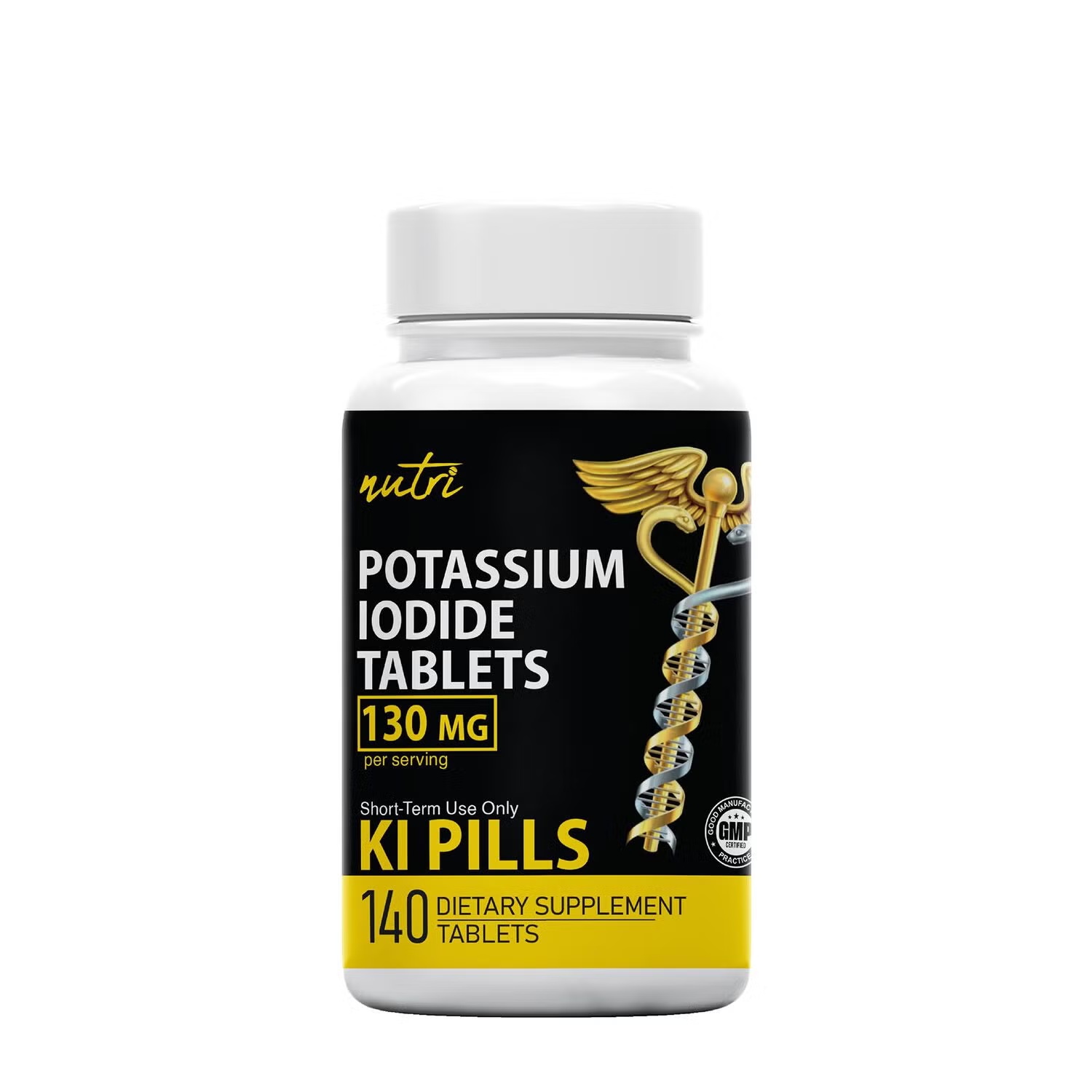 Potassium Iodide Tablets 130mg - 140 Tablets (140 Servings)