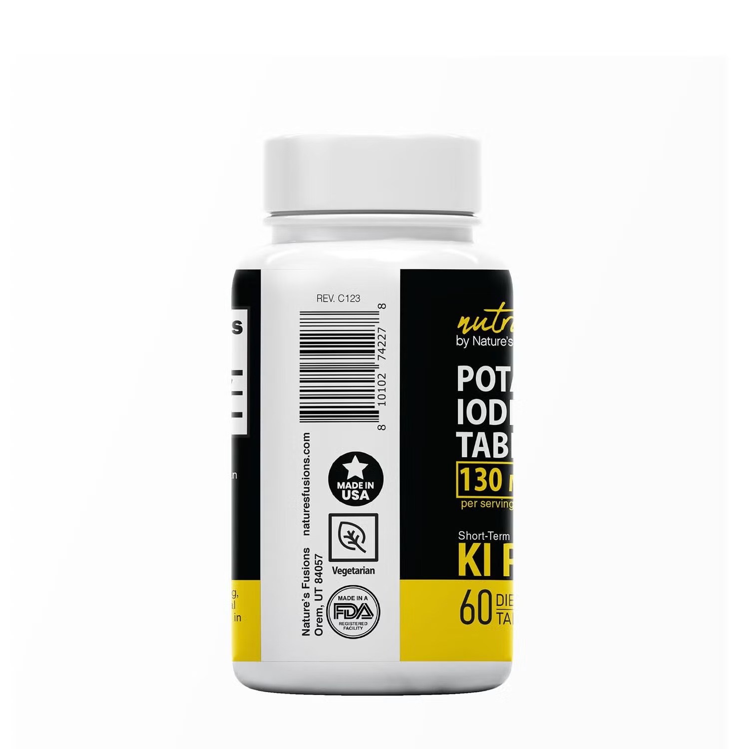 Potassium Iodide Tablets 130mg - 60 Tablets (30 Servings)