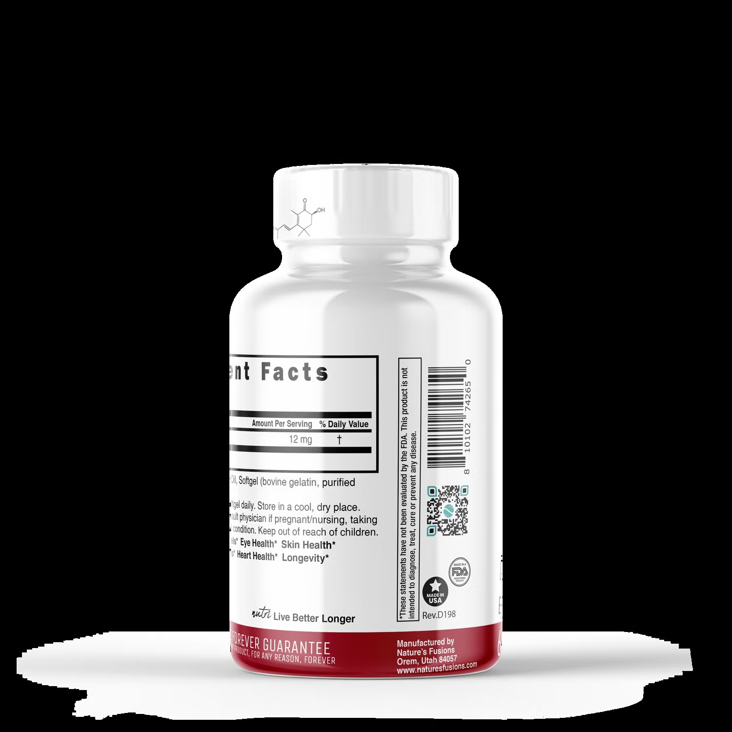 Astaxanthin 12mg - 60 Softgels (60 Servings)