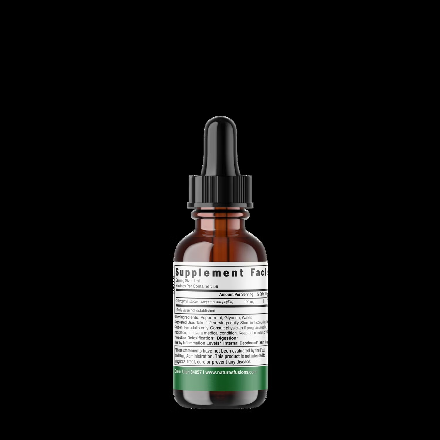 Chlorophyll 100mg - Peppermint - 2 oz. (59 Servings)