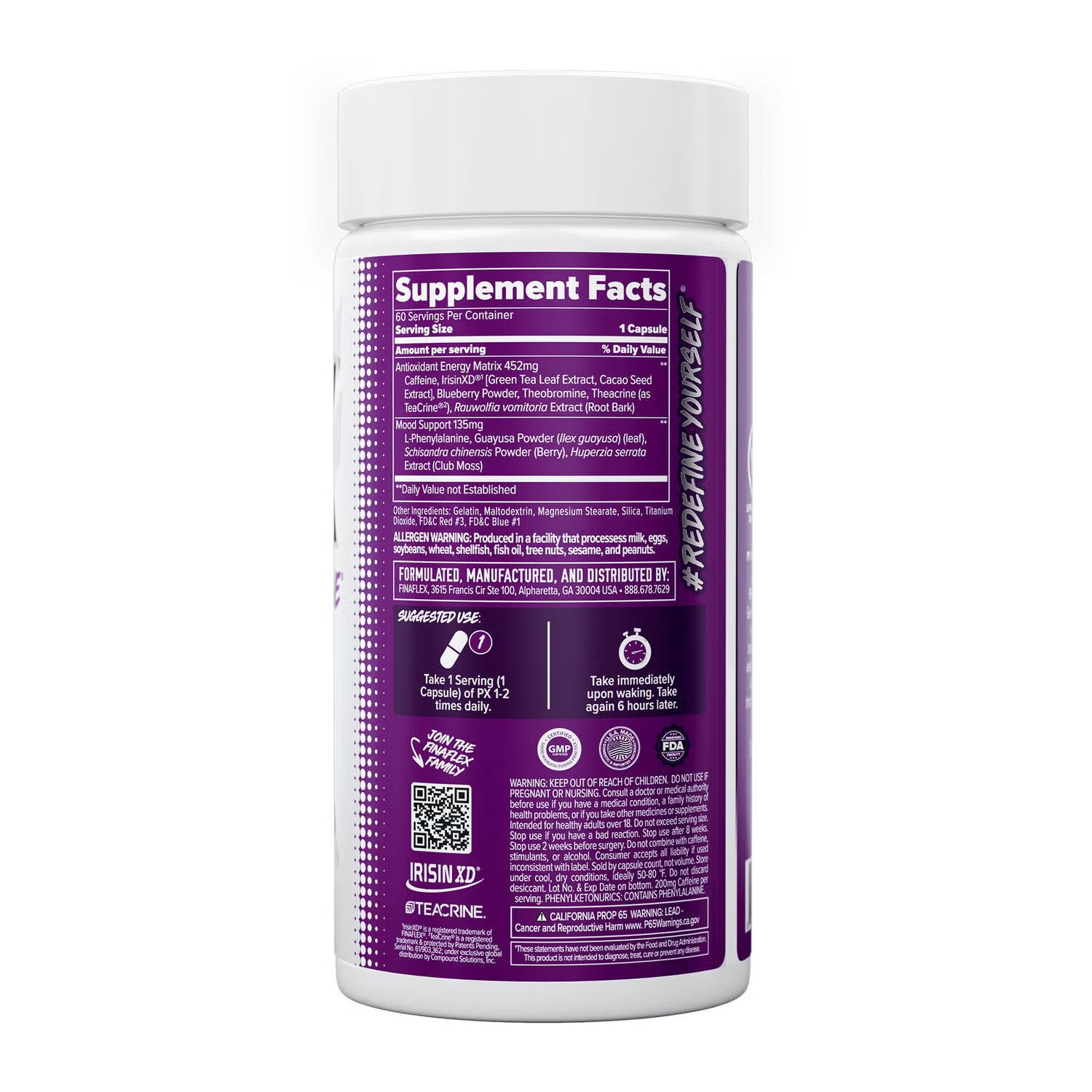 PX® Pro Xanthine Thermogenic Fat Burner - 60 Capsules (60 Servings)