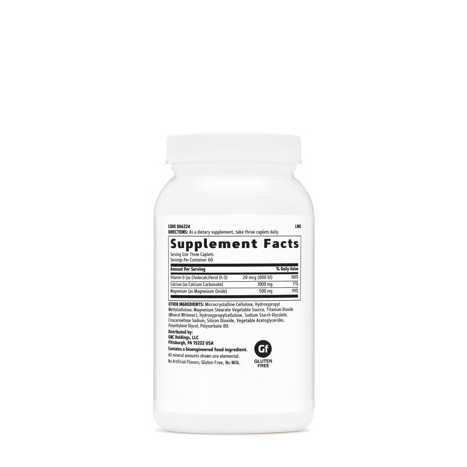 Calcium Plus® Magnesium & Vitamin D-3 1000 mg - 180 Caplets (60 Servings)