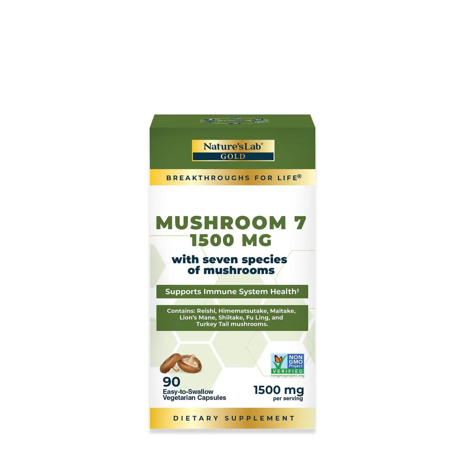 Mushroom 7 - 90 Vegetarian Capsules (45 Servings)