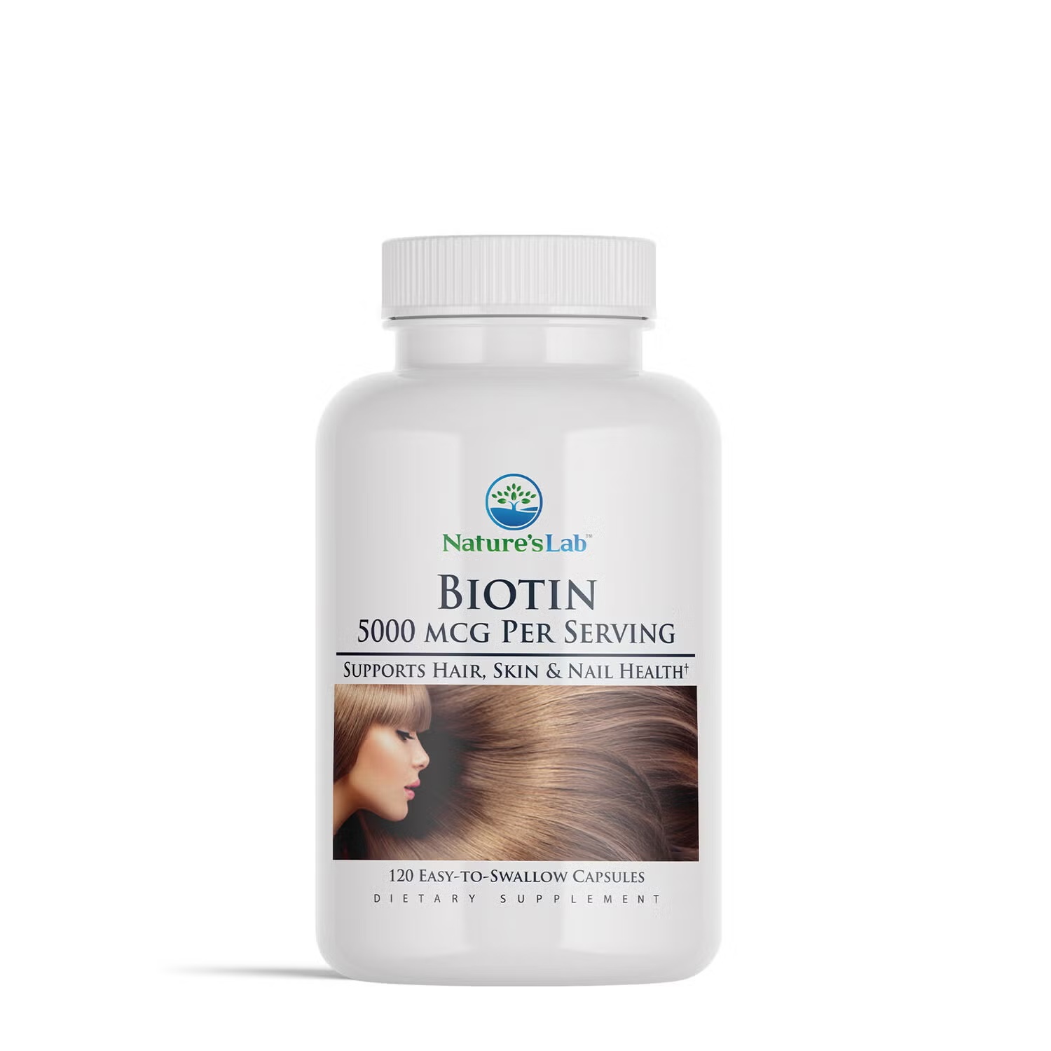 Biotin 5000mcg - 120 Capsules (120 Servings)