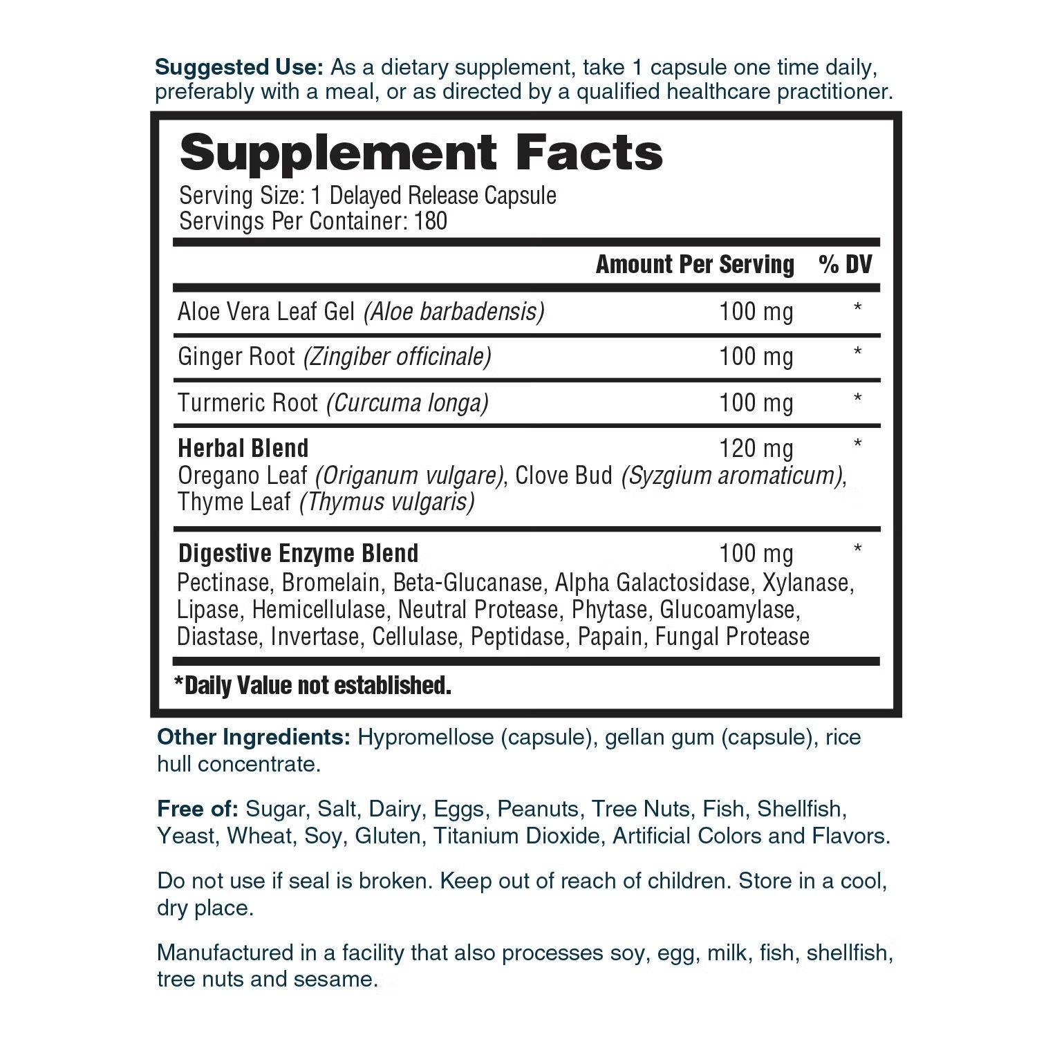 EnZym Balance - 180 Vegetarian Capsules (180 Servings) 3 EnZym Balance - 180 Vegetarian Capsules (180 Servings)
