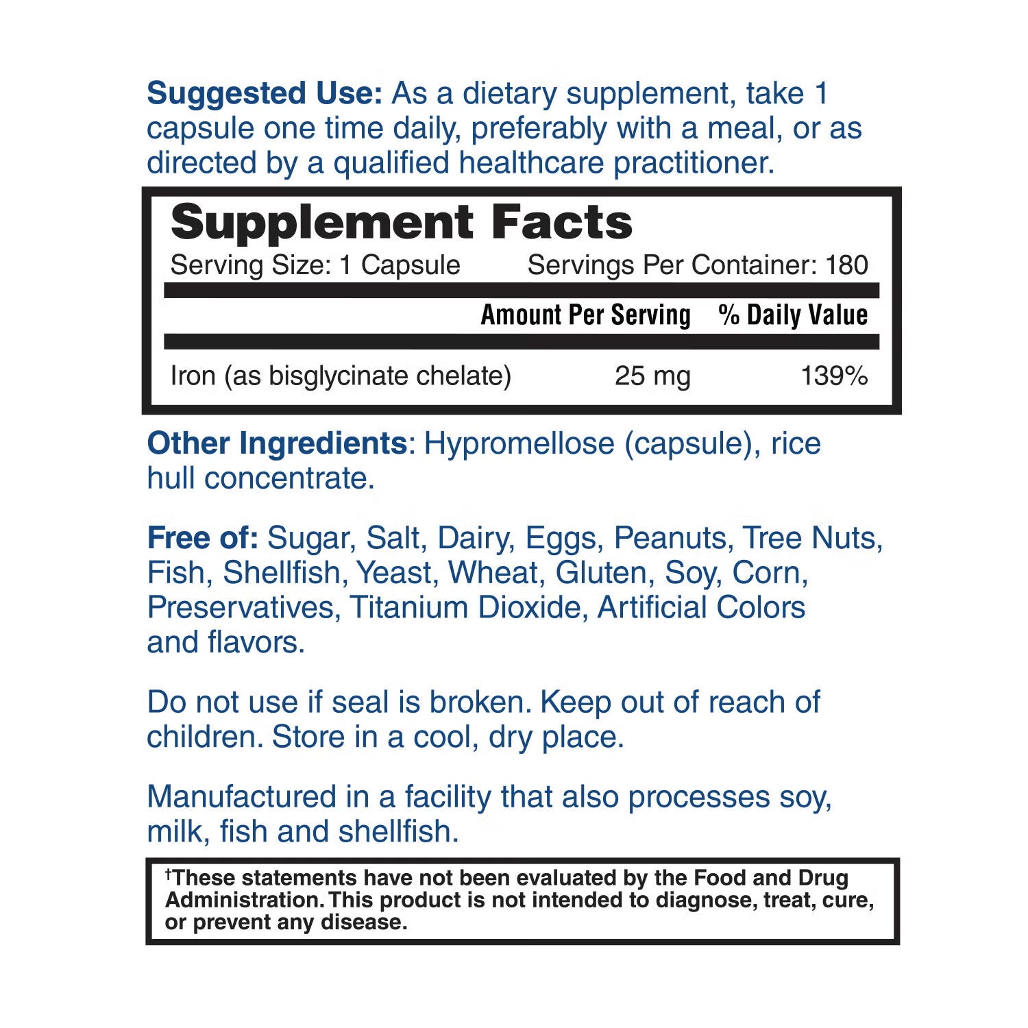 Perfect Iron - 180 Vegetarian Capsules (180 Servings) 3 Perfect Iron - 180 Vegetarian Capsules (180 Servings)