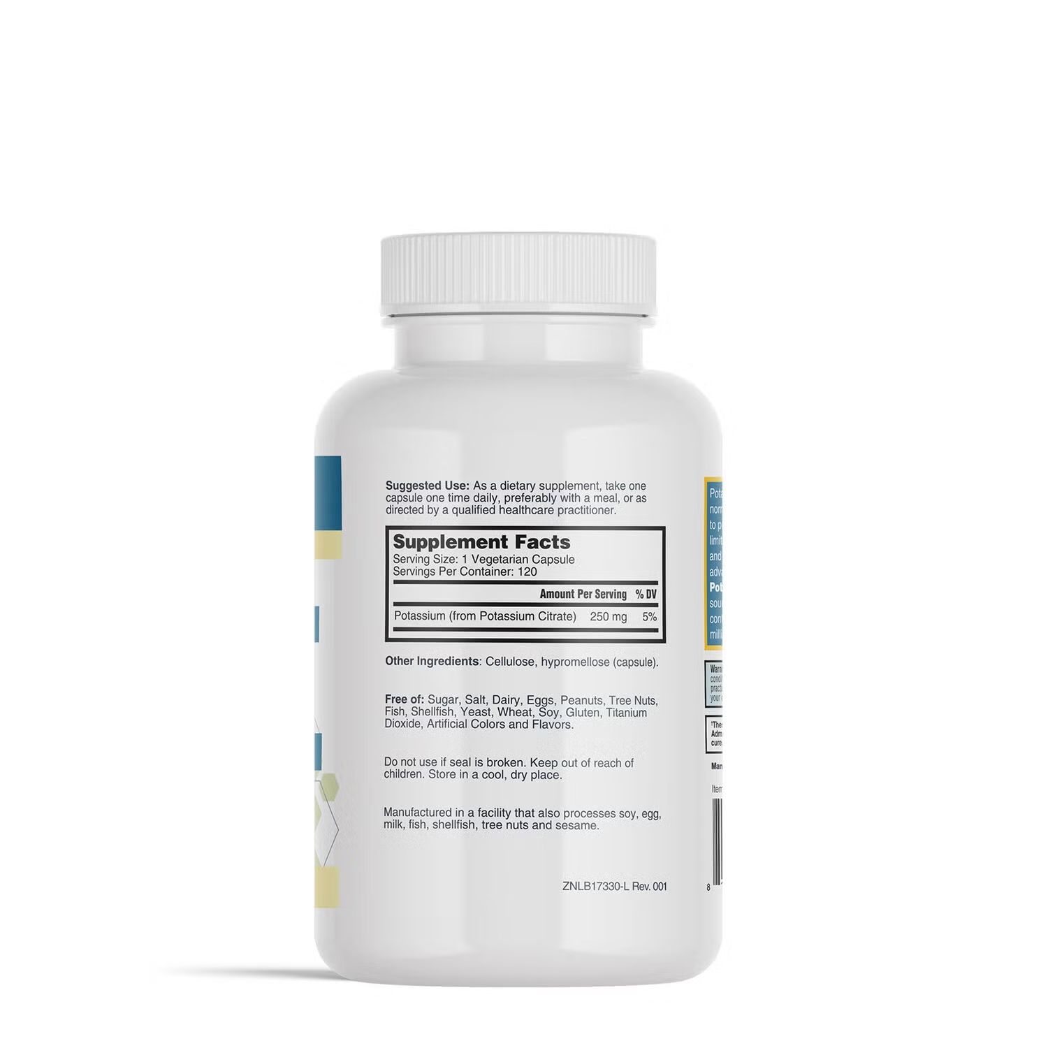 Potassium Citrate - 120 Vegetarian Capsules (120 Servings)