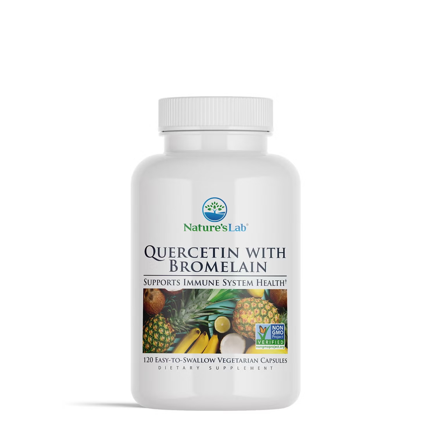 Quercetin with Bromelain - 120 Vegetarian Capsules (60 Servings)