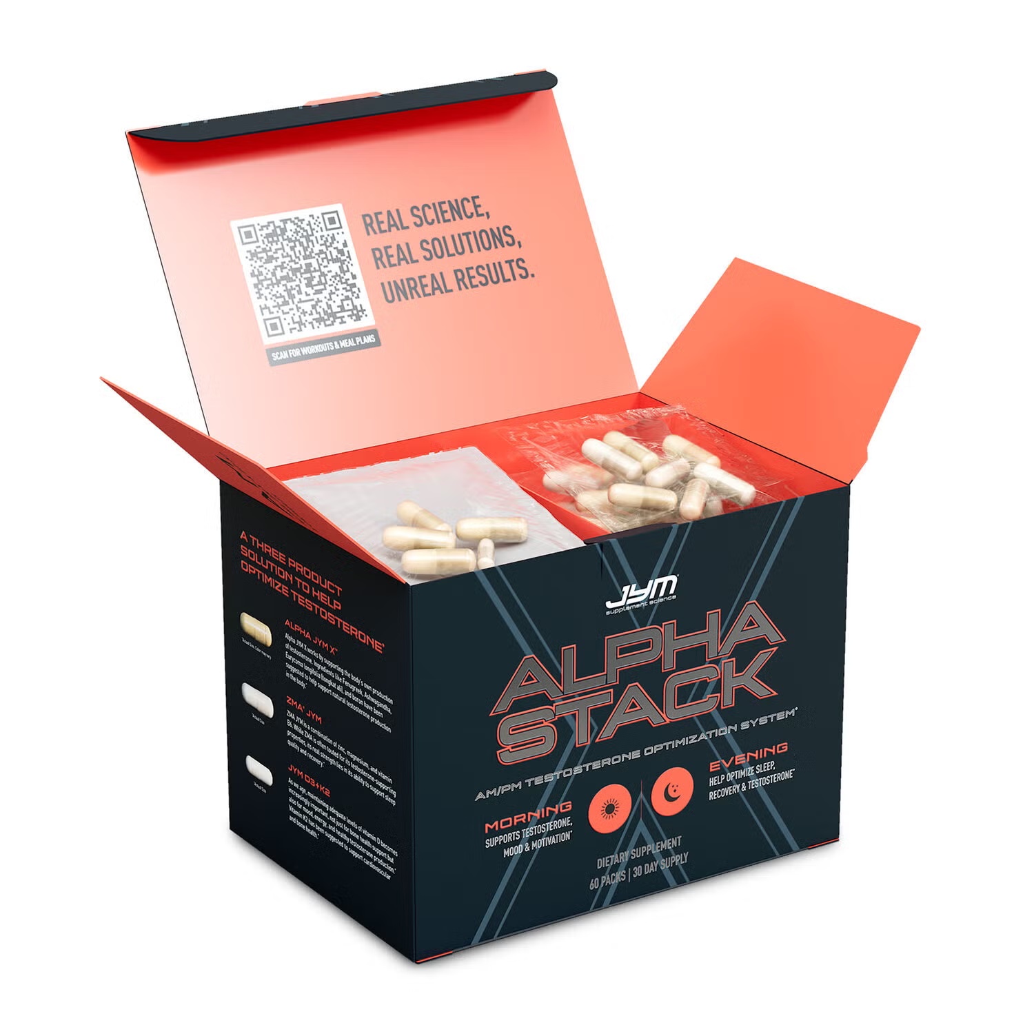 Alpha Stack AM/PM Testosterone Optimization System - 60 Packs (60 Servings) 7 Alpha Stack AM/PM Testosterone Optimization System - 60 Packs (60 Servings)