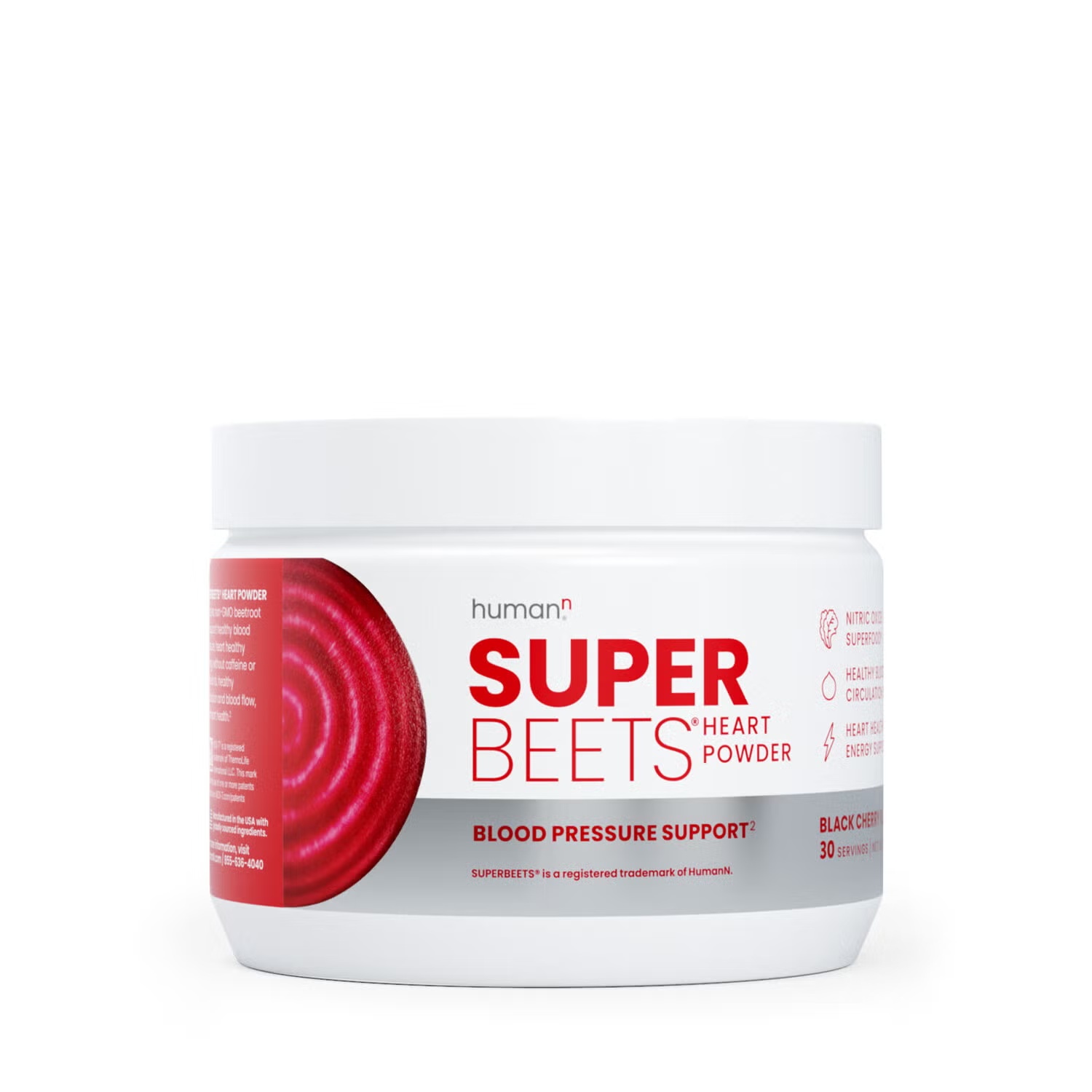 SuperBeets Heart Powder - Black Cherry - 5.3 oz (30 Servings)