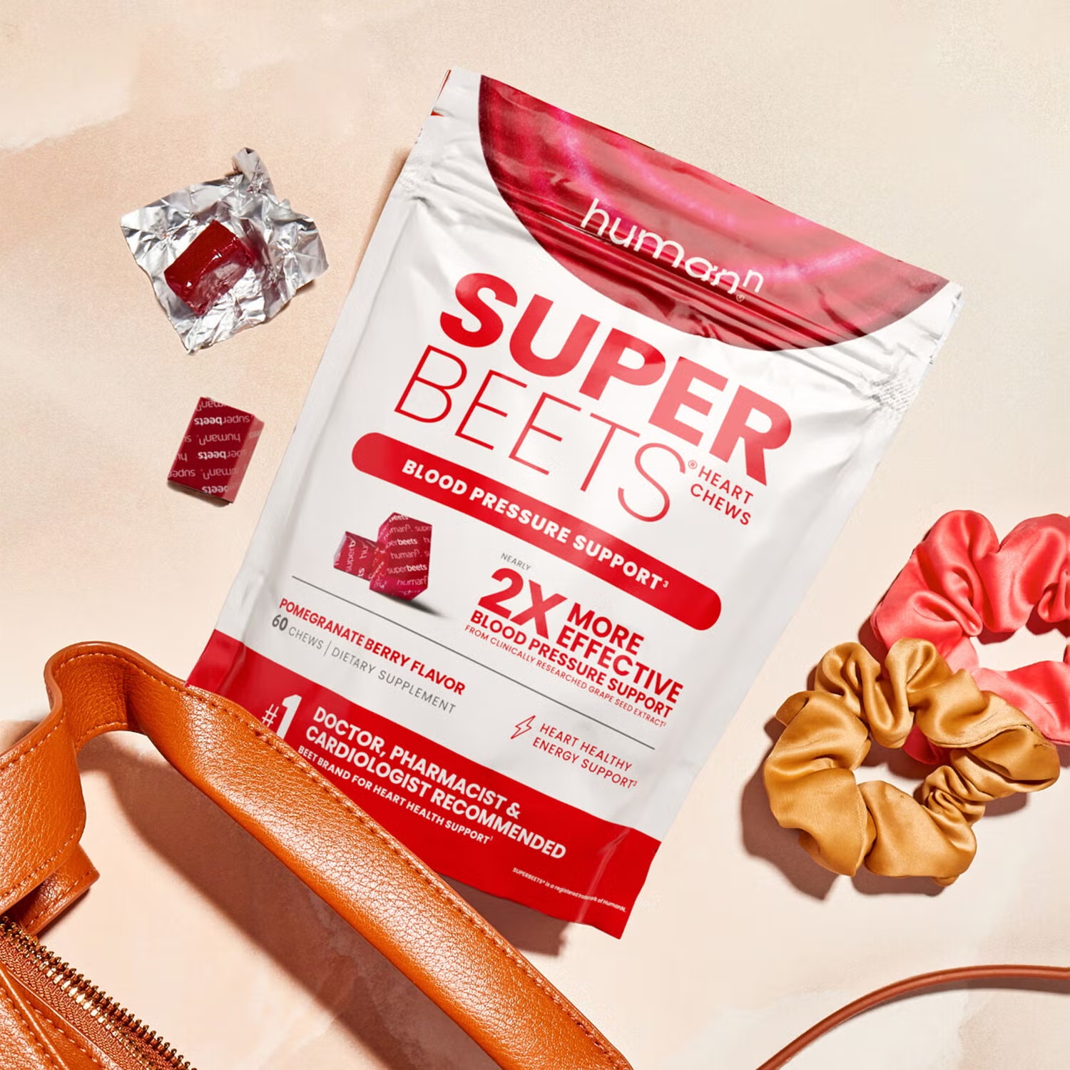 SuperBeets® Heart Chews - Pomegranate Berry - 60 Chews (30 Servings) 4 SuperBeets® Heart Chews - Pomegranate Berry - 60 Chews (30 Servings)