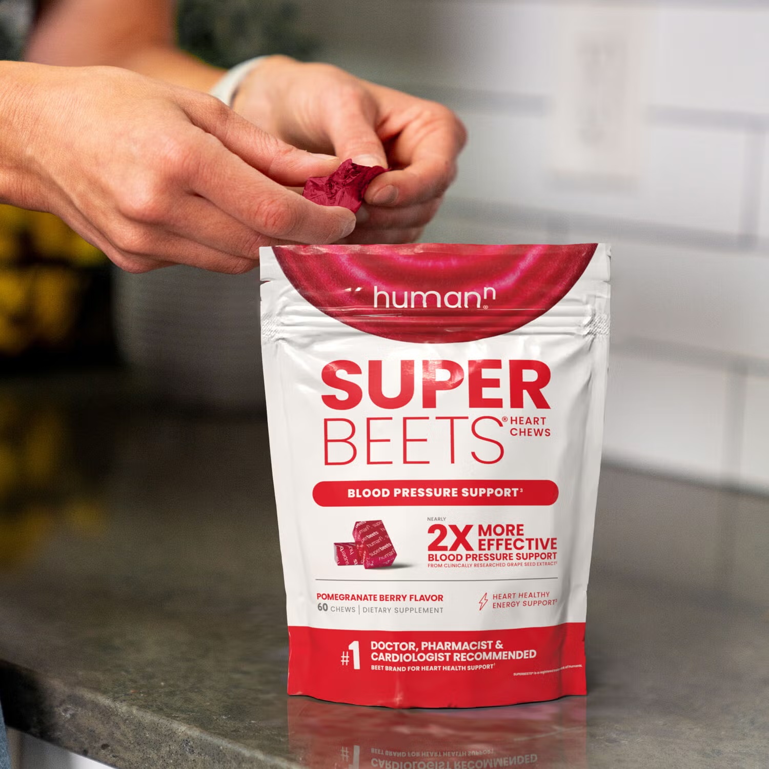 SuperBeets® Heart Chews - Pomegranate Berry - 60 Chews (30 Servings) 5 SuperBeets® Heart Chews - Pomegranate Berry - 60 Chews (30 Servings)