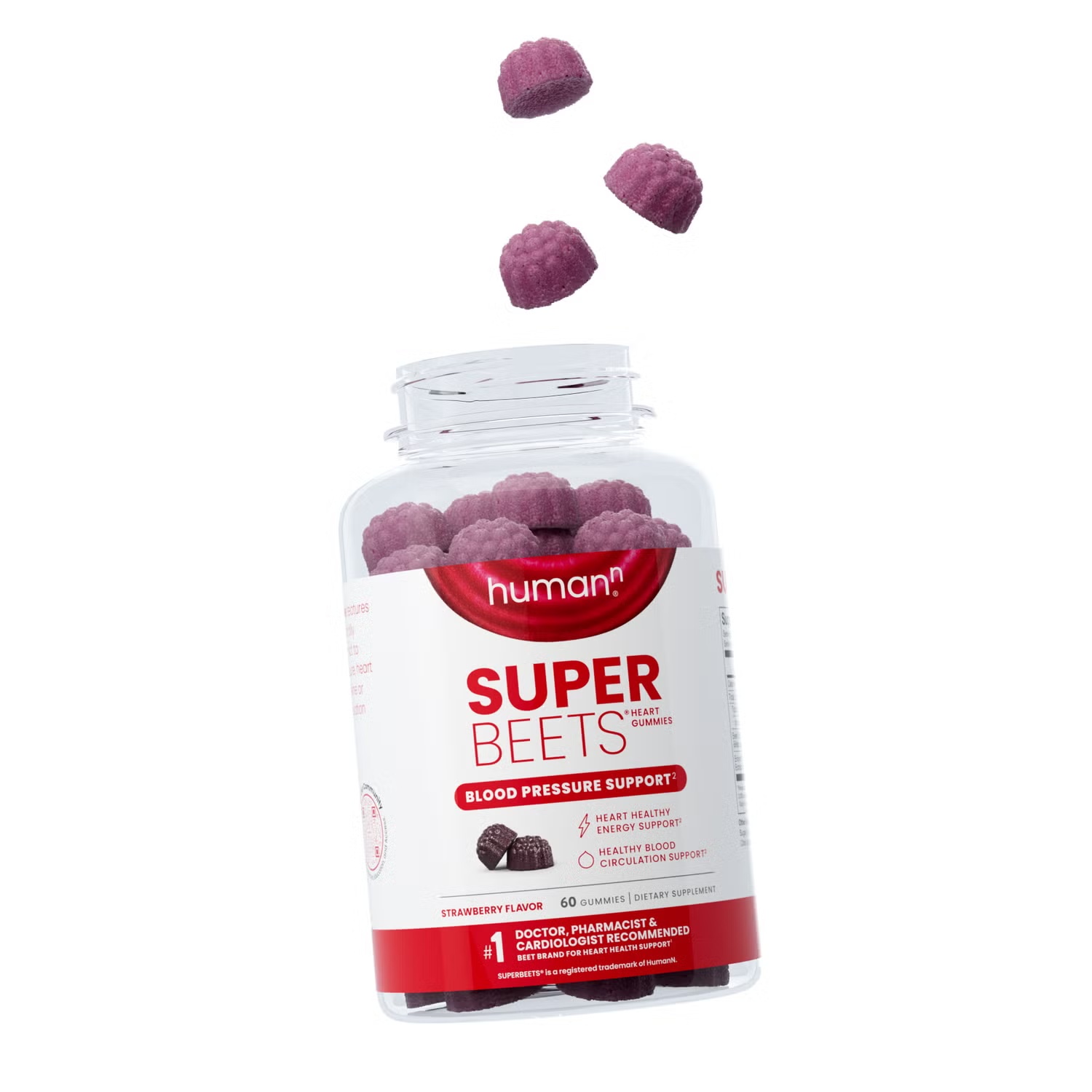 SuperBeets Blood Pressure Support - Strawberry - 60 Gummies (30 Servings) 3 SuperBeets Blood Pressure Support - Strawberry - 60 Gummies (30 Servings)
