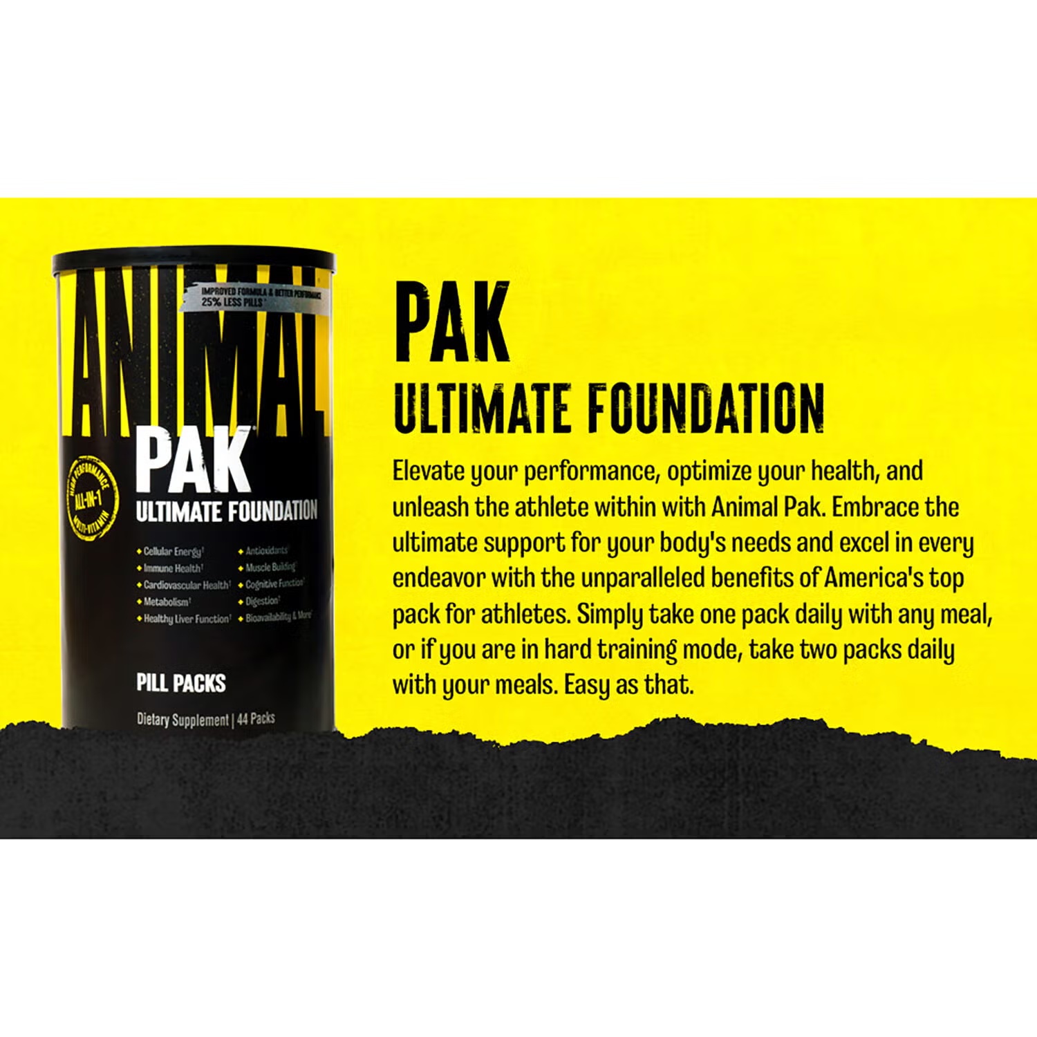 Animal Pak Ultimate Foundation Pill Packs - 44 Packs (22 Servings) 7 Animal Pak Ultimate Foundation Pill Packs - 44 Packs (22 Servings)