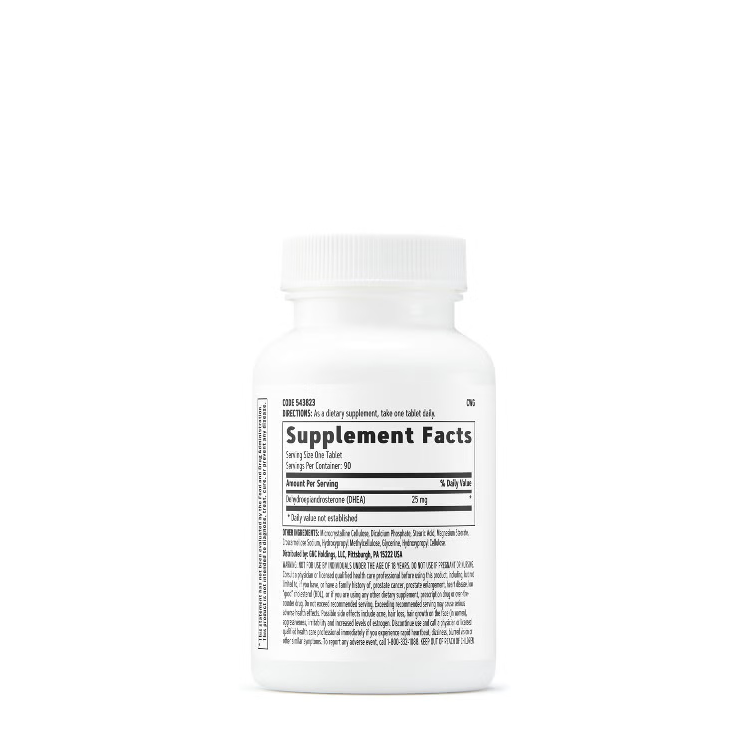 DHEA 25mg - 90 Tablets (90 Servings)
