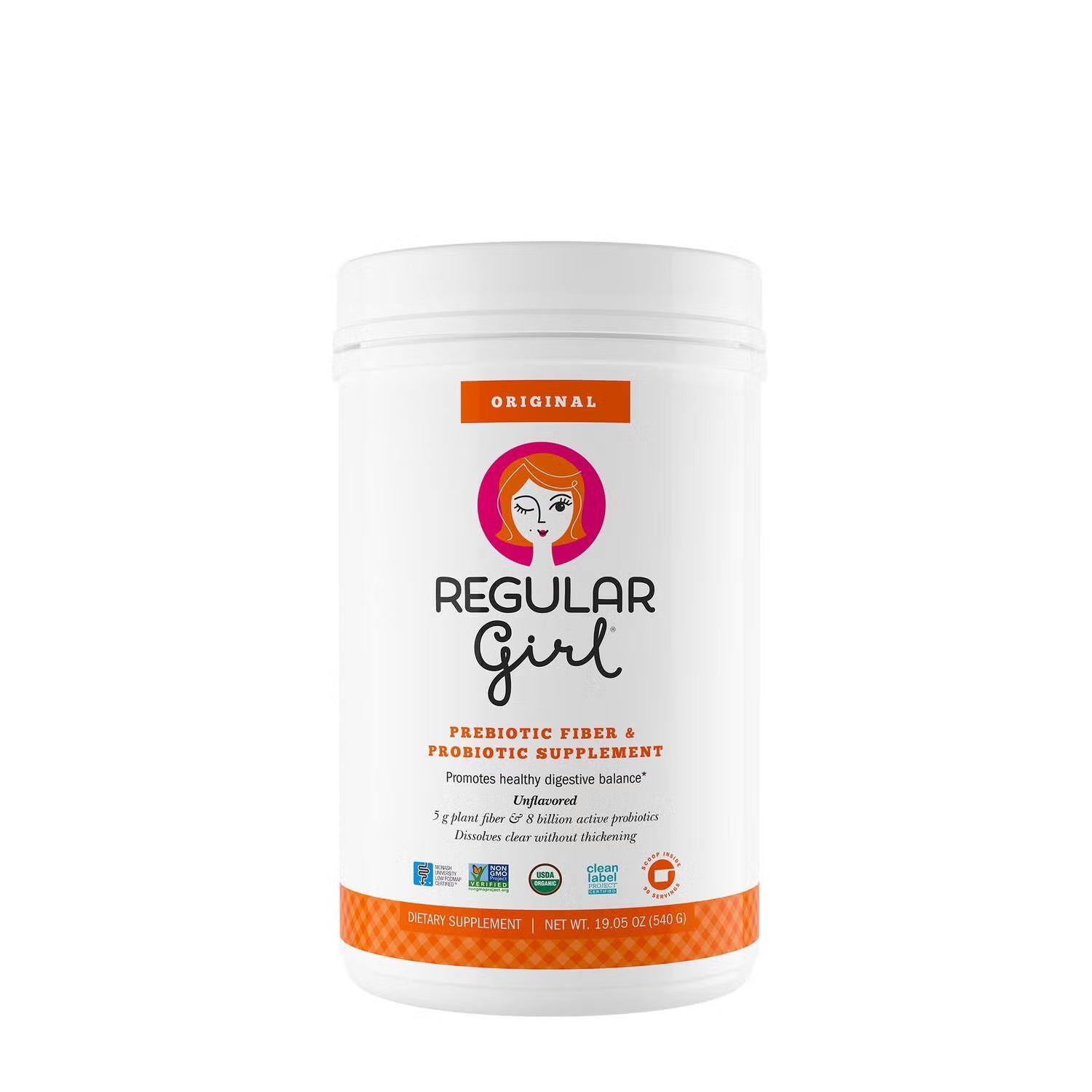 Prebiotic Fiber & Probiotic Supplement - 19.05 oz. (90 Servings)